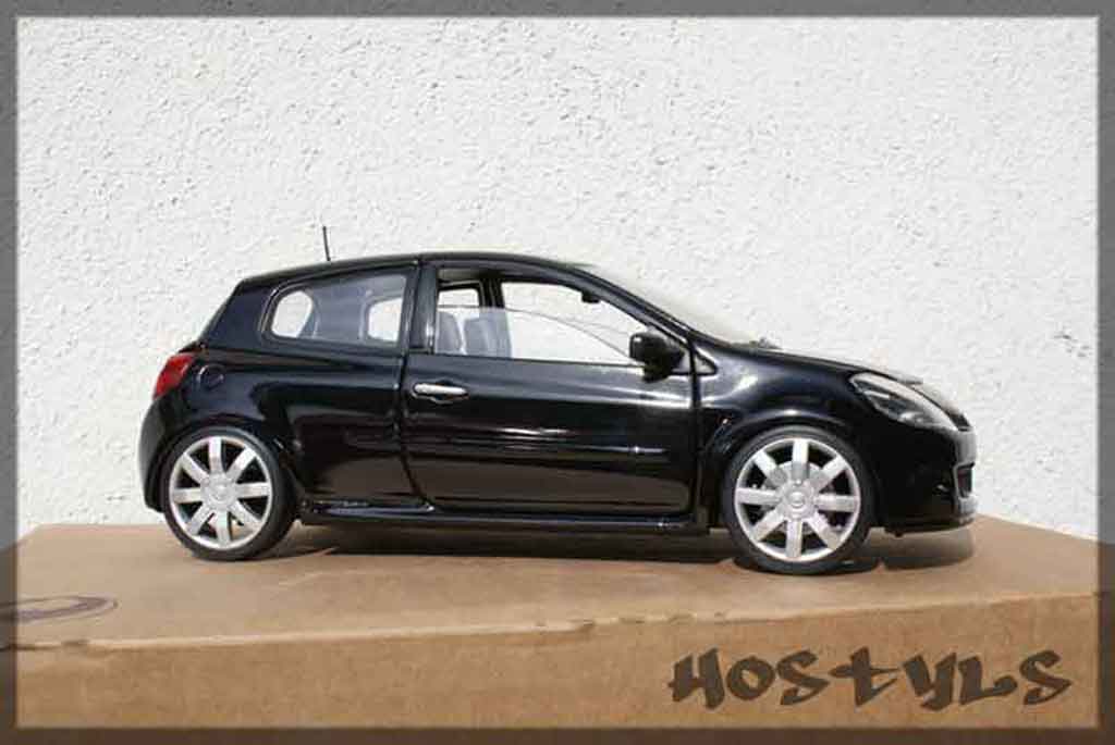 Renault Clio 3 RS 1/18 Solido 3 RS zwart preparee tuning modelauto
