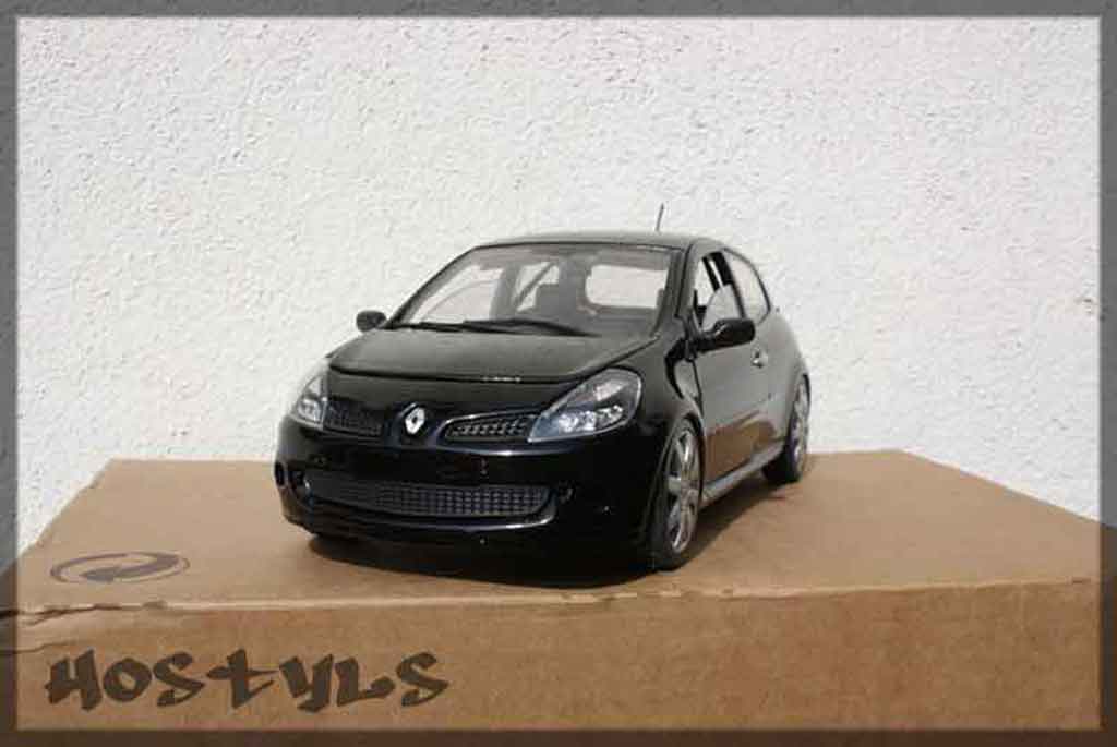 Renault Clio 3 RS zwart preparee tuning 1/18 Solido