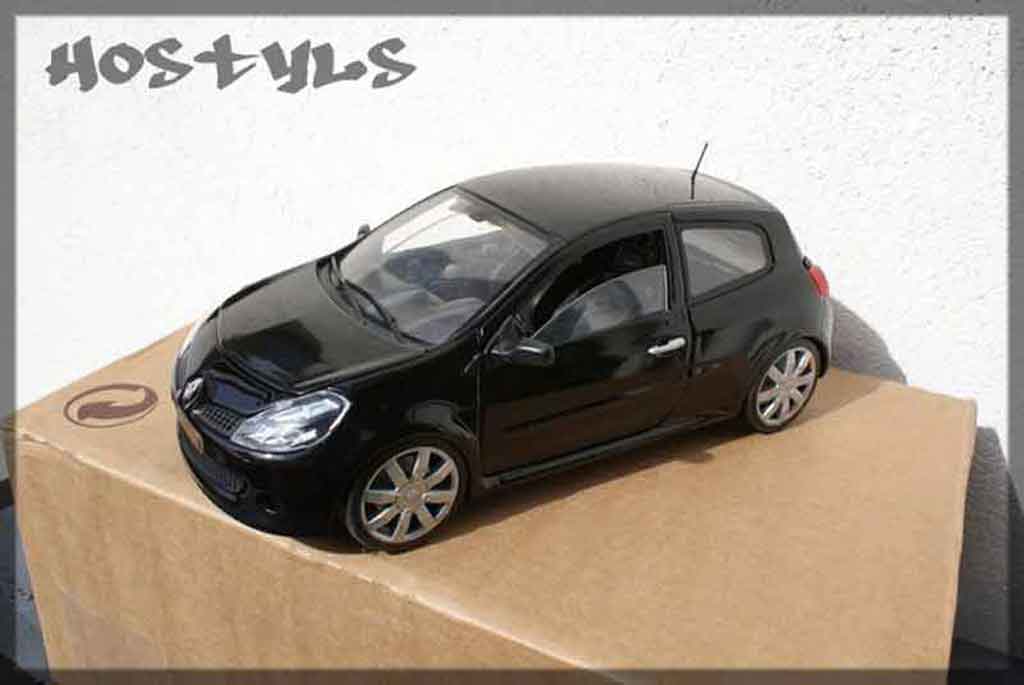 Renault Clio 3 RS zwart preparee tuning 1/18 Solido