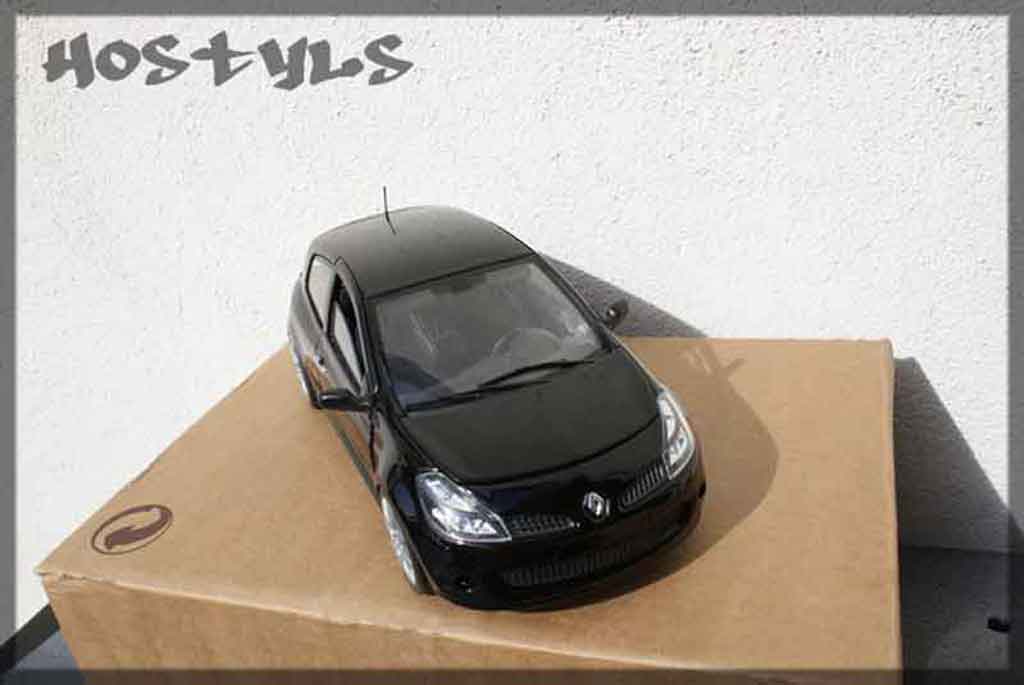 Renault Clio 3 RS zwart preparee tuning 1/18 Solido