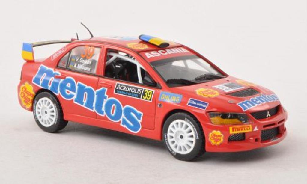 Mitsubishi Lancer 1/43 Vitesse Evo. IX No.39 Mentos PWRC Acropolis Rally 2012 /A.Nikolaev modelauto