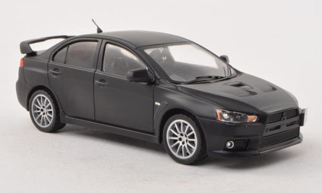 Mitsubishi Lancer 1/43 IXO Evo X matt-zwart Nurburgring Test 2007 modelauto