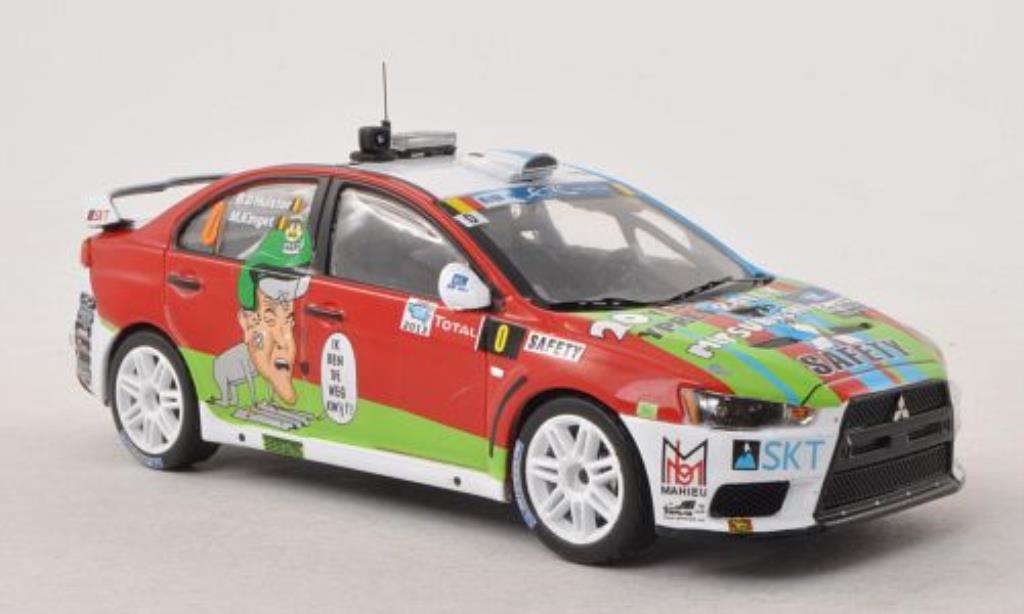 Mitsubishi Lancer 1/43 IXO Evo X No.0 Rally Ypern 2013 modelauto