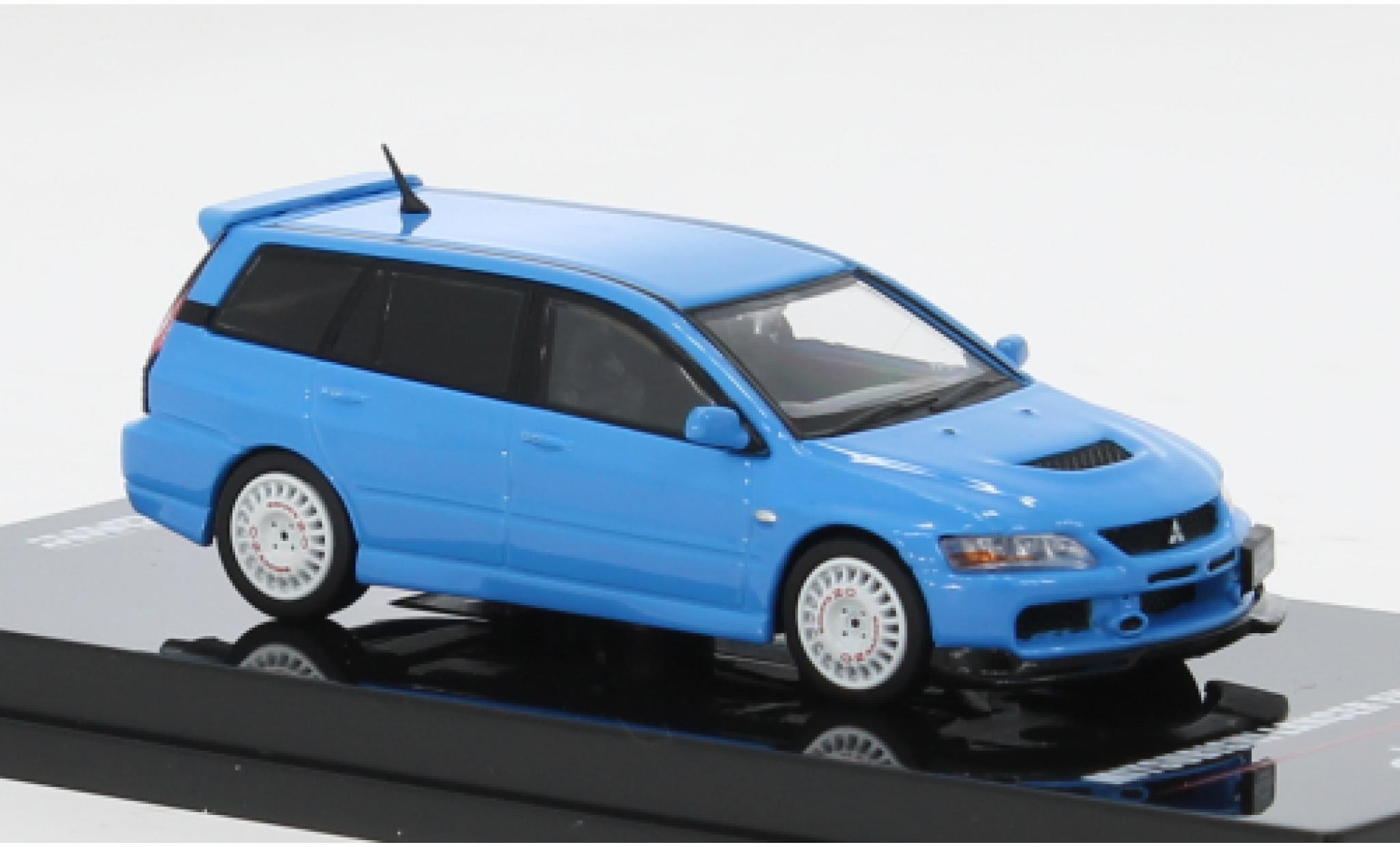 Mitsubishi Lancer 1/64 INNO64 Evoluti blauw 1:64 modelauto