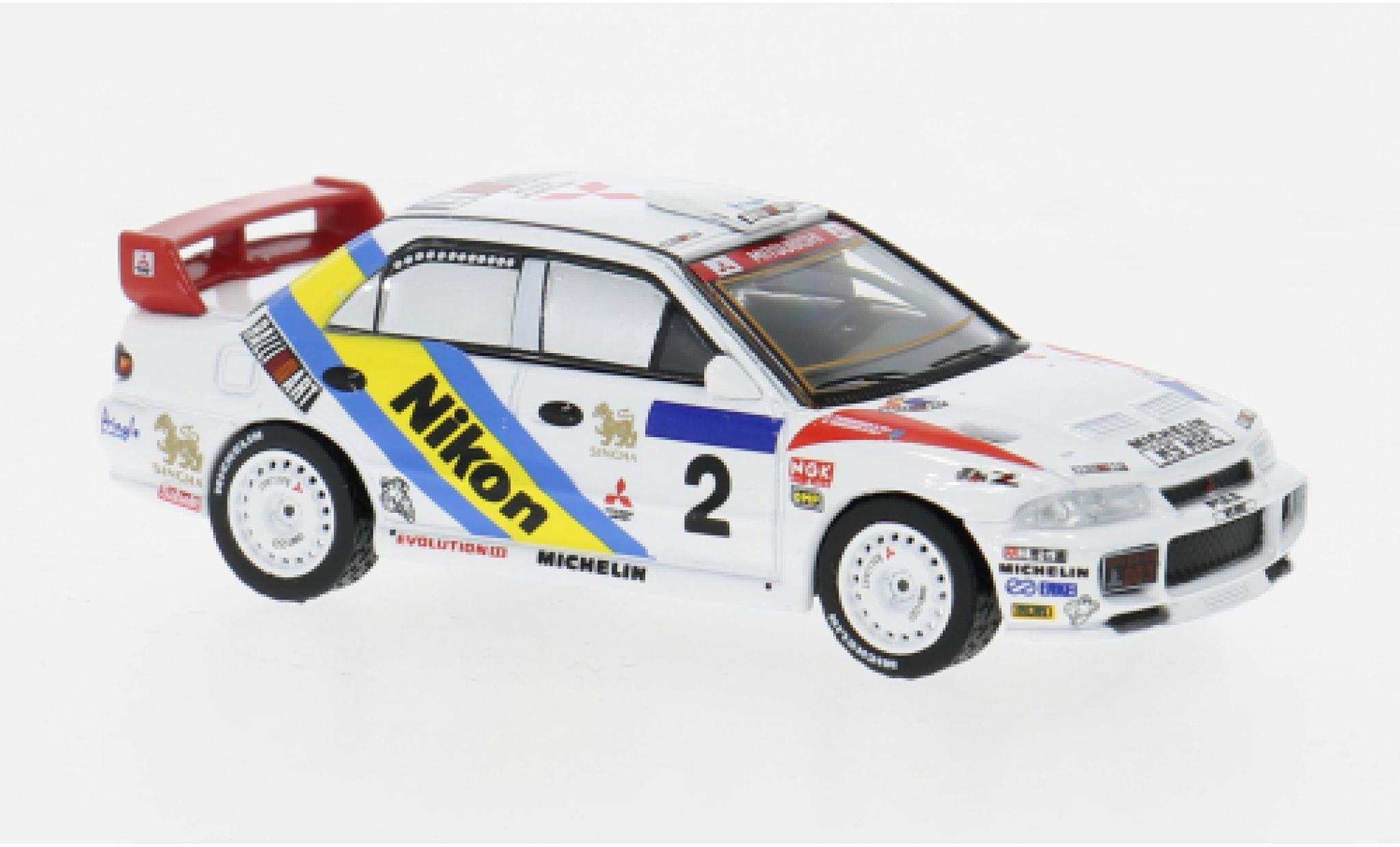 Mitsubishi Lancer 1/64 Tarmac Works Evolution III Rally Hong Kong-Peking 1:64 modelauto