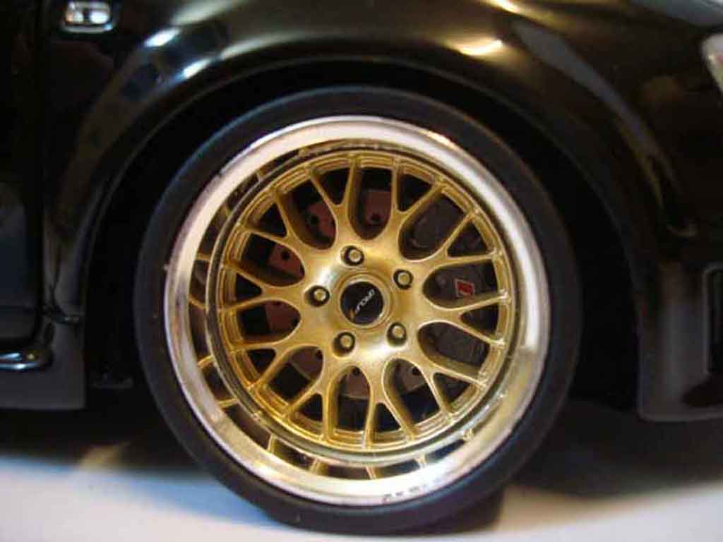 Audi RS4 berline zwart jantes bbs 1/18 Minichamps