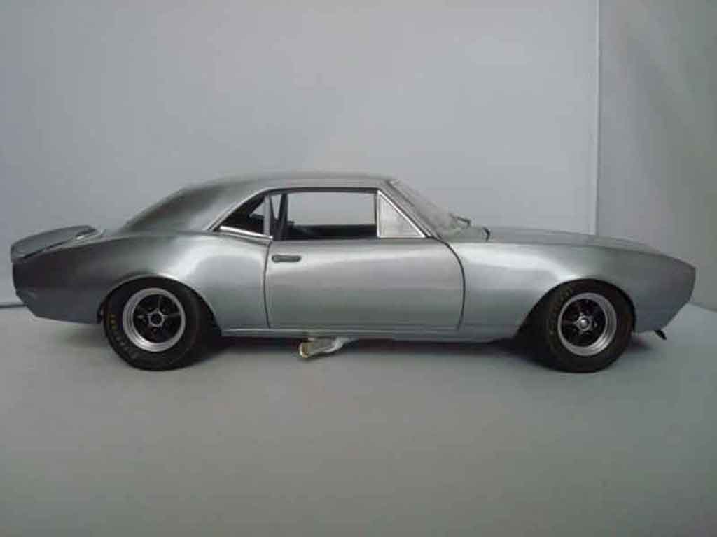 Chevrolet Camaro Z28 brushed aluminum grijs 1967 1/18 GMP