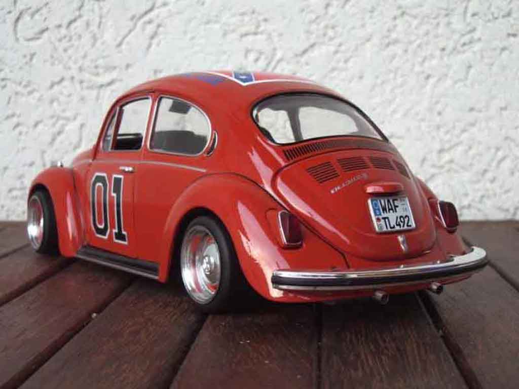 Volkswagen Kafer Base coccinelle rood 1/18 Burago