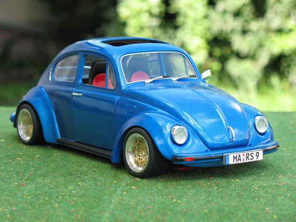 Volkswagen Kafer 1/18 Solido coxinelle blauw jantes bbs modelauto