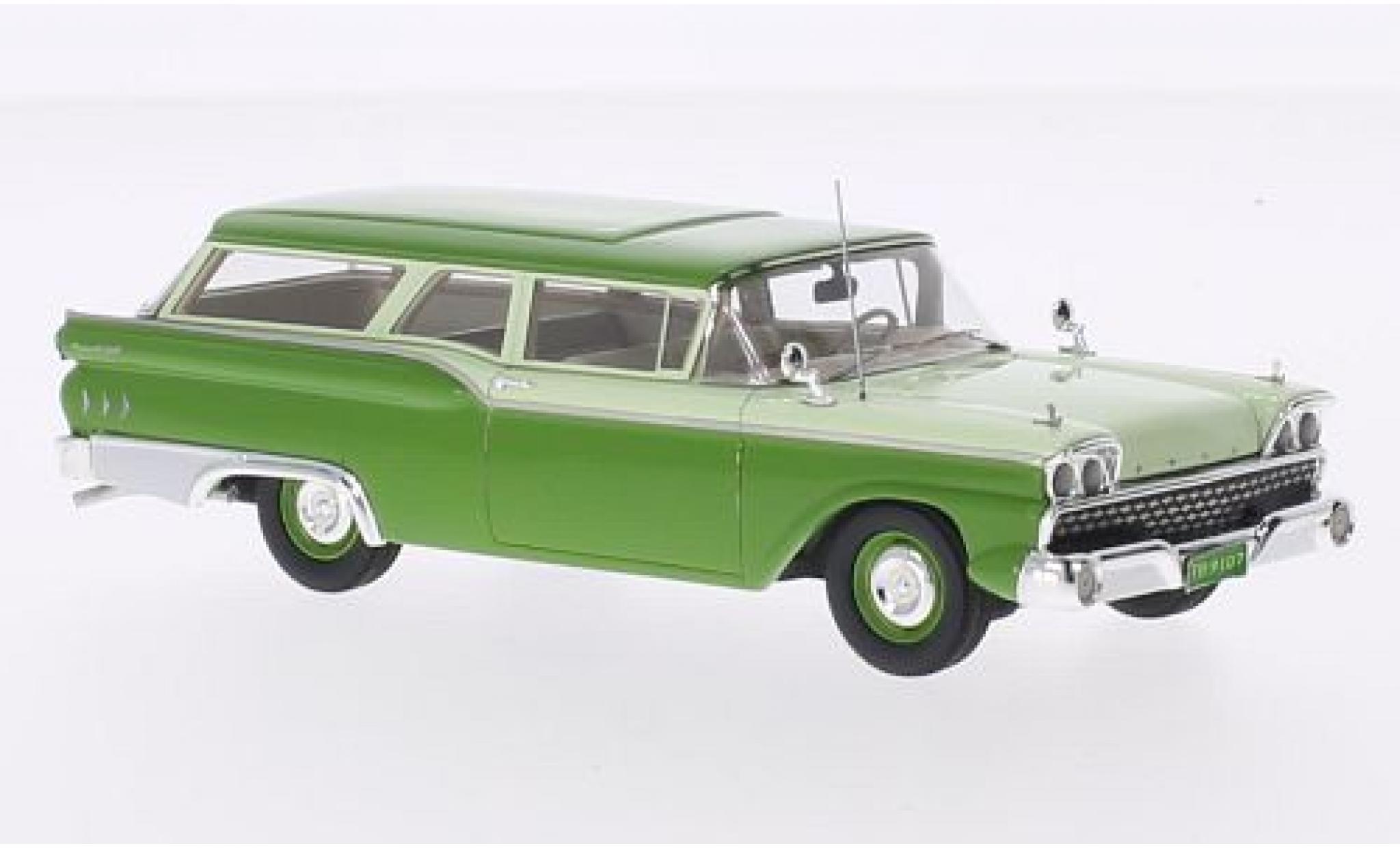 Ford Ranch Wagon 1/43 Motorhead groen/groen 1959 modelauto