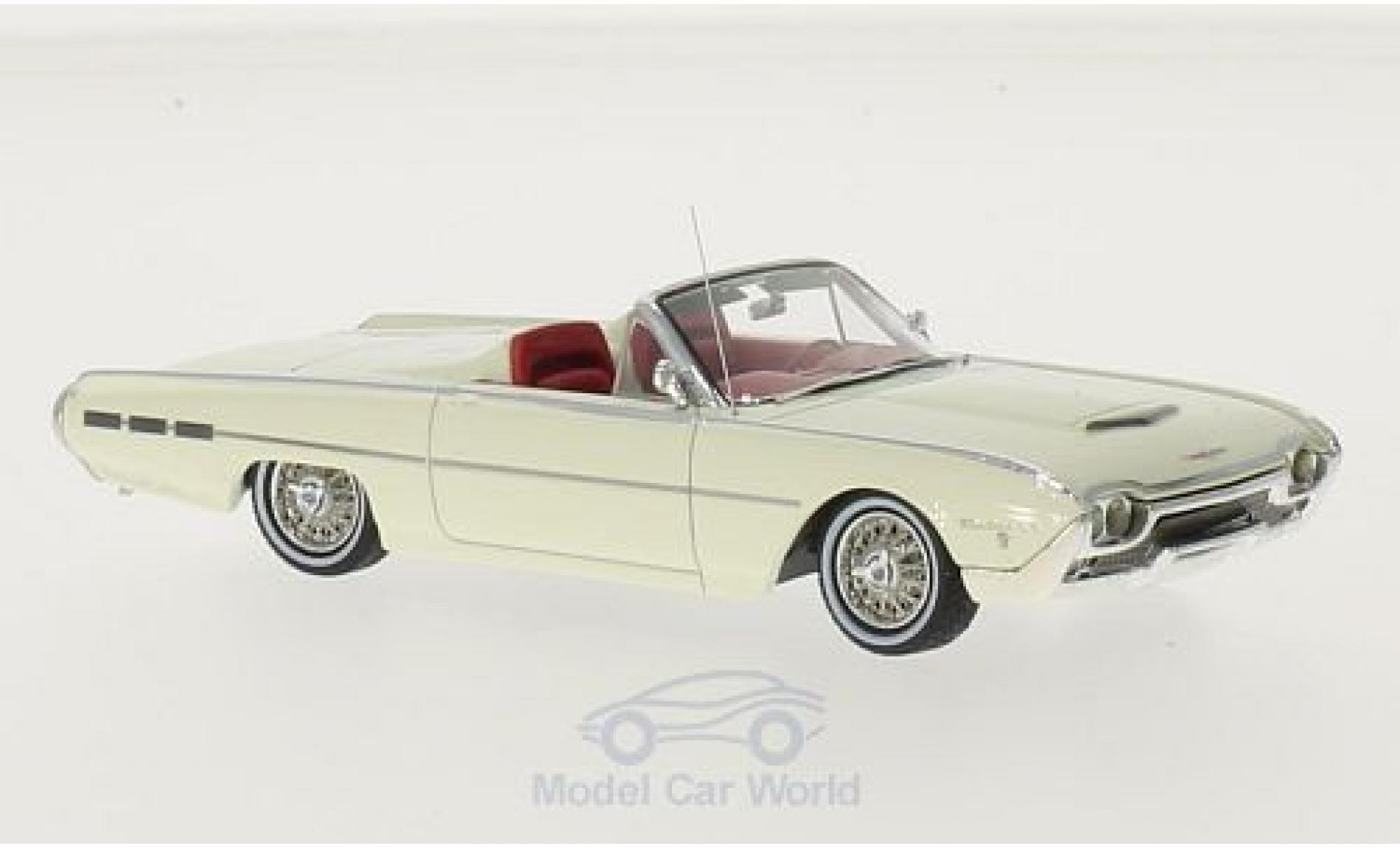 Ford Thunderbird 1962 1/43 Motorhead Sports Roadster wit 1962 modelauto