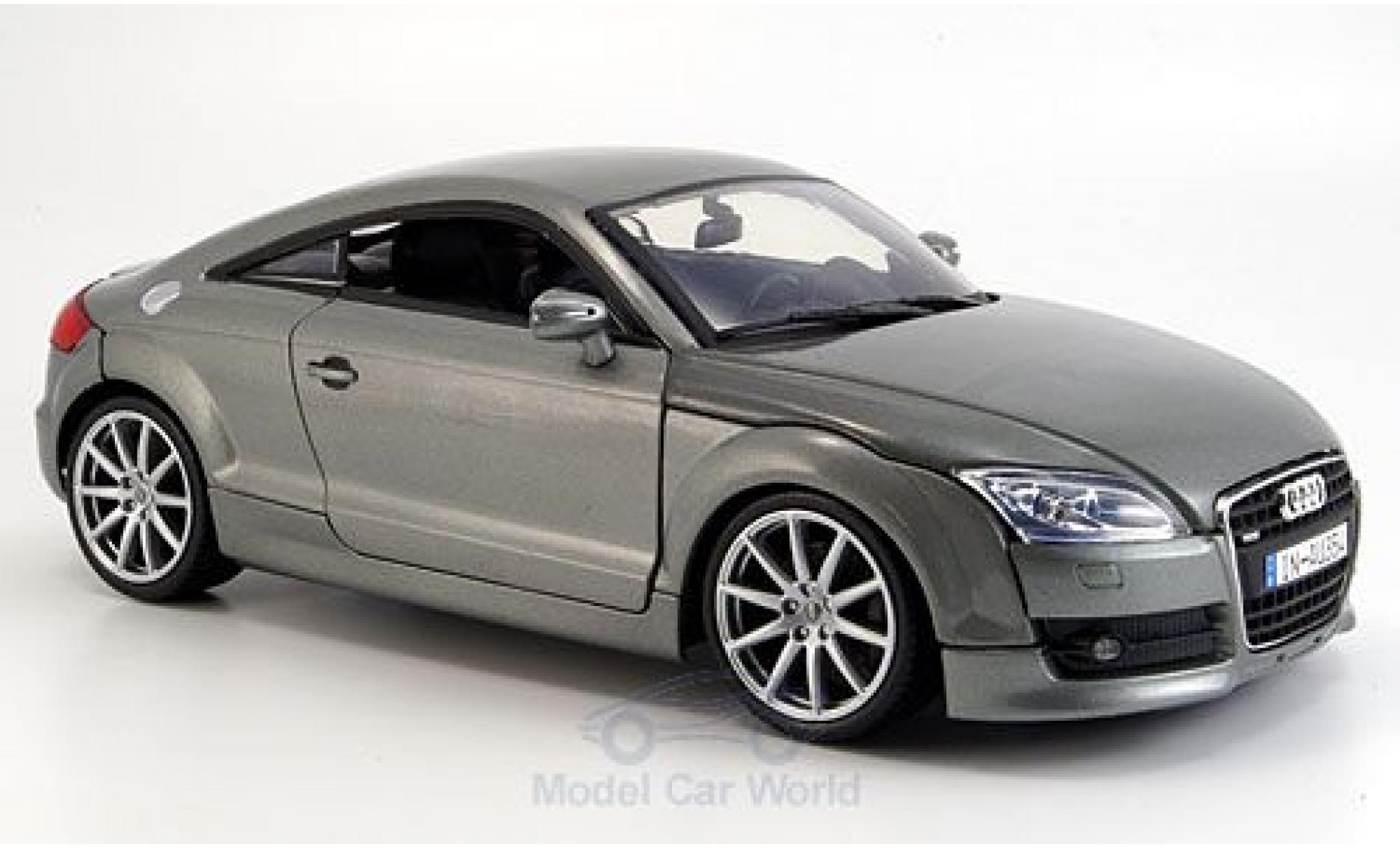Audi TT coupe 1/18 Motormax Coupe metallic grijs 2007 modelauto