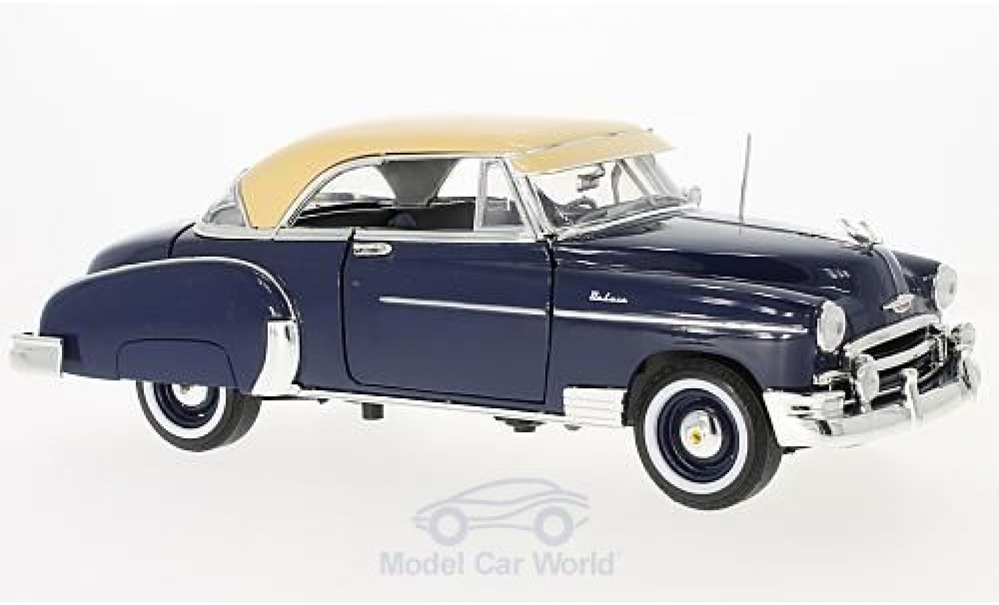 Chevrolet Bel Air 1/18 Motormax blauw/beige 1950 modelauto