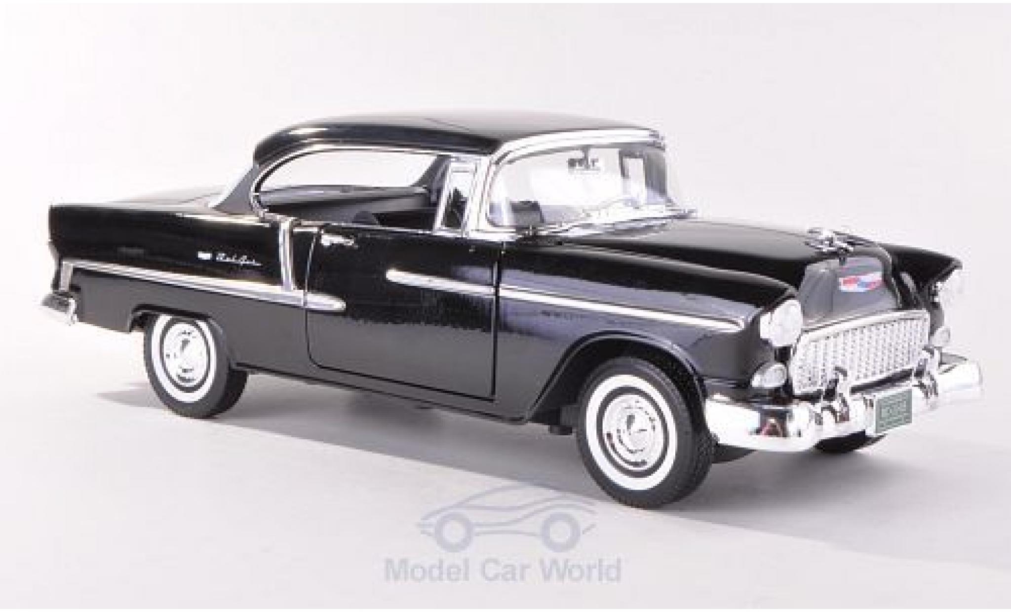 Chevrolet Bel Air 1/18 Motormax Hardtop zwart 1955 modelauto