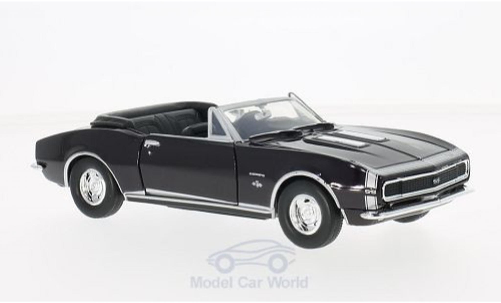 Chevrolet Camaro 1/24 Motormax SS Cabriolet paarsee 1967 ohne Vitrine modelauto