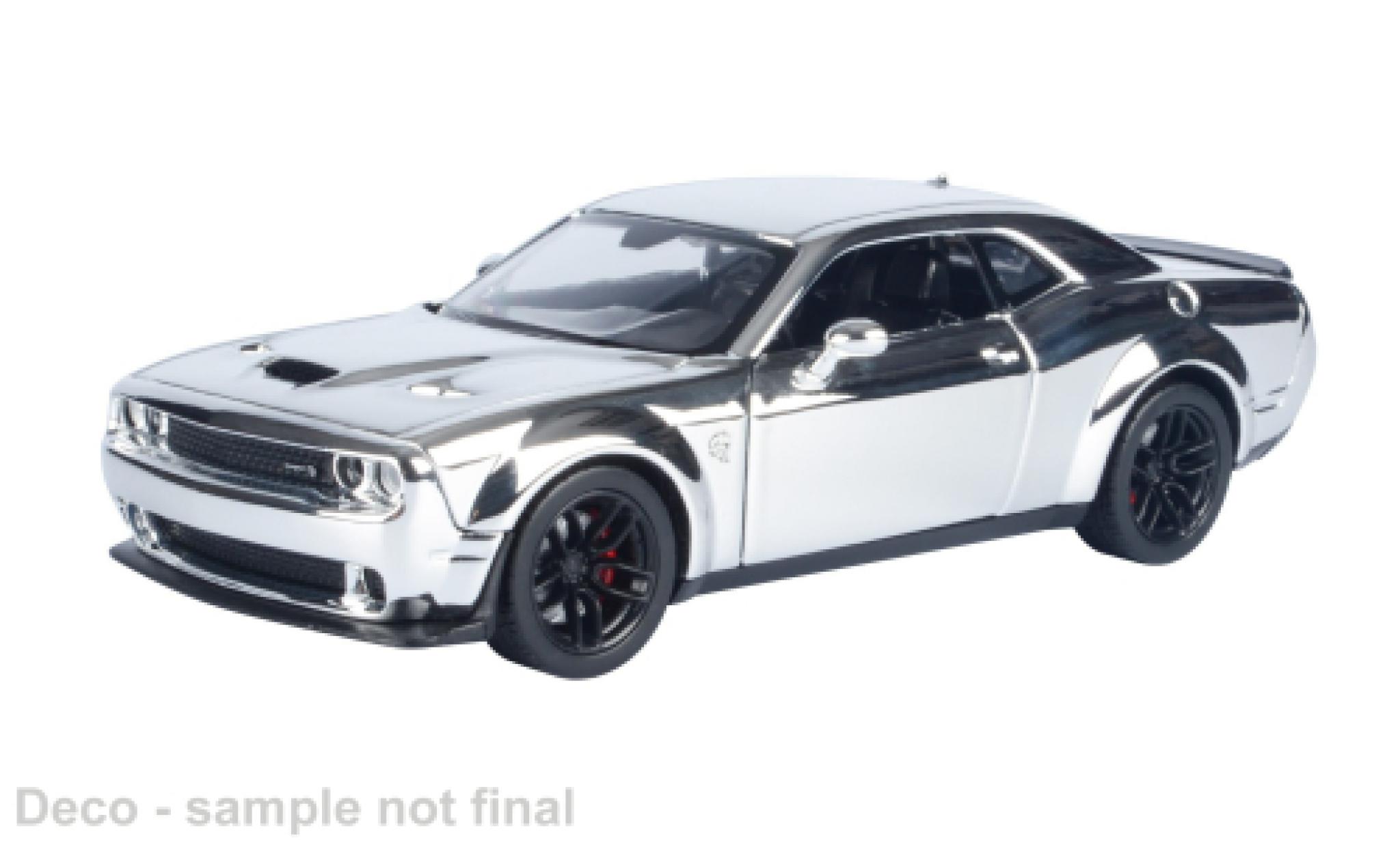Dodge Challenger 1/24 Motormax Hellcat SRT grijs 2018 1:24 modelauto
