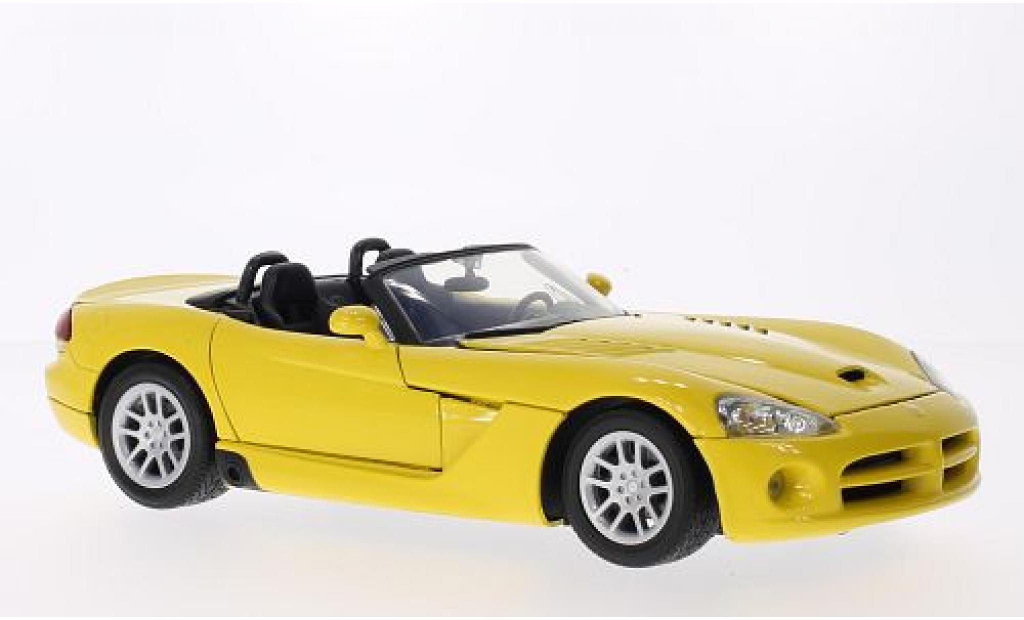 Dodge Viper 1/18 Motormax SRT-10 geel 2003 modelauto
