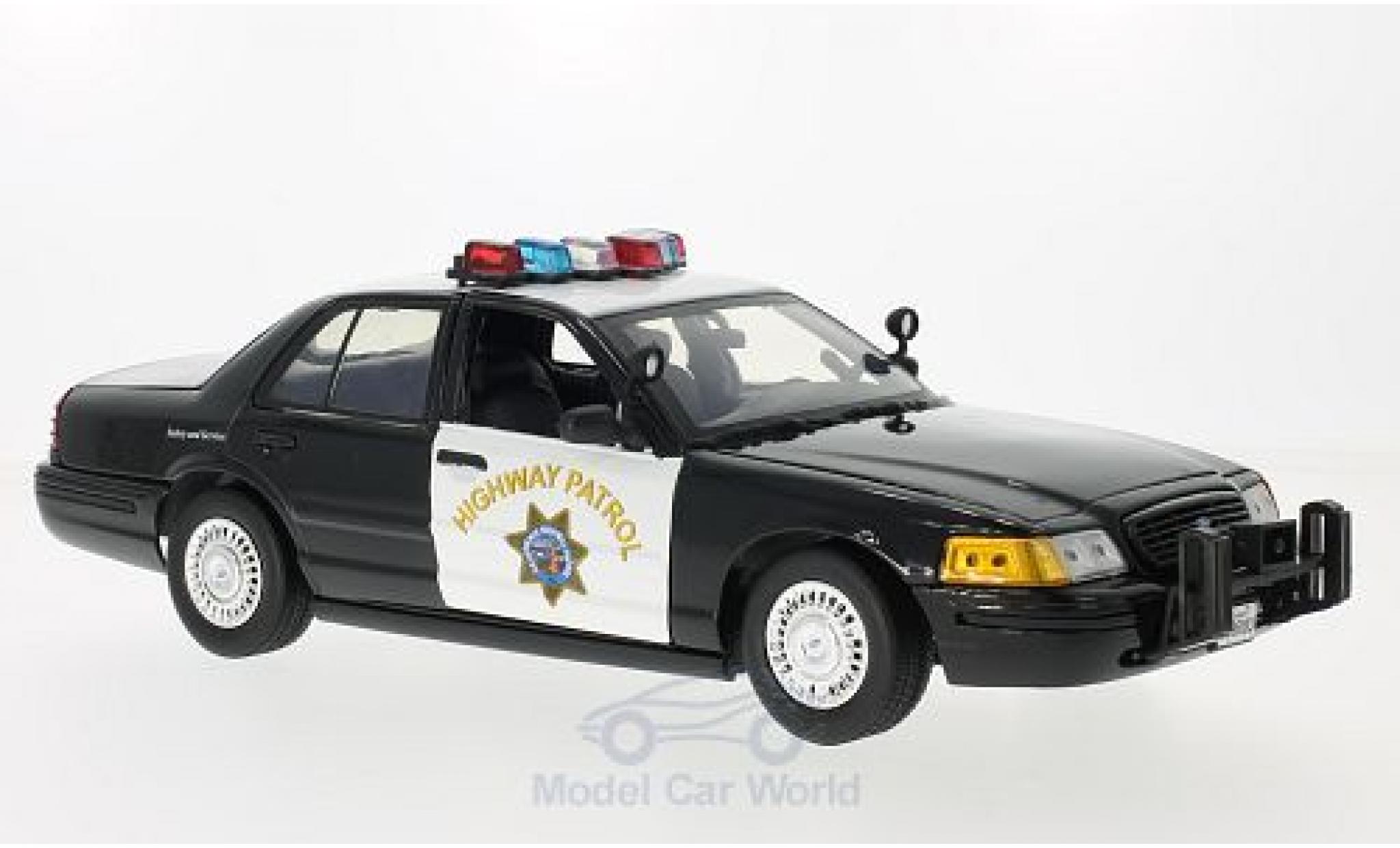 Ford Crown 1/18 Motormax Victoria Politie Interceptor California Highway Patrol 2001 modelauto