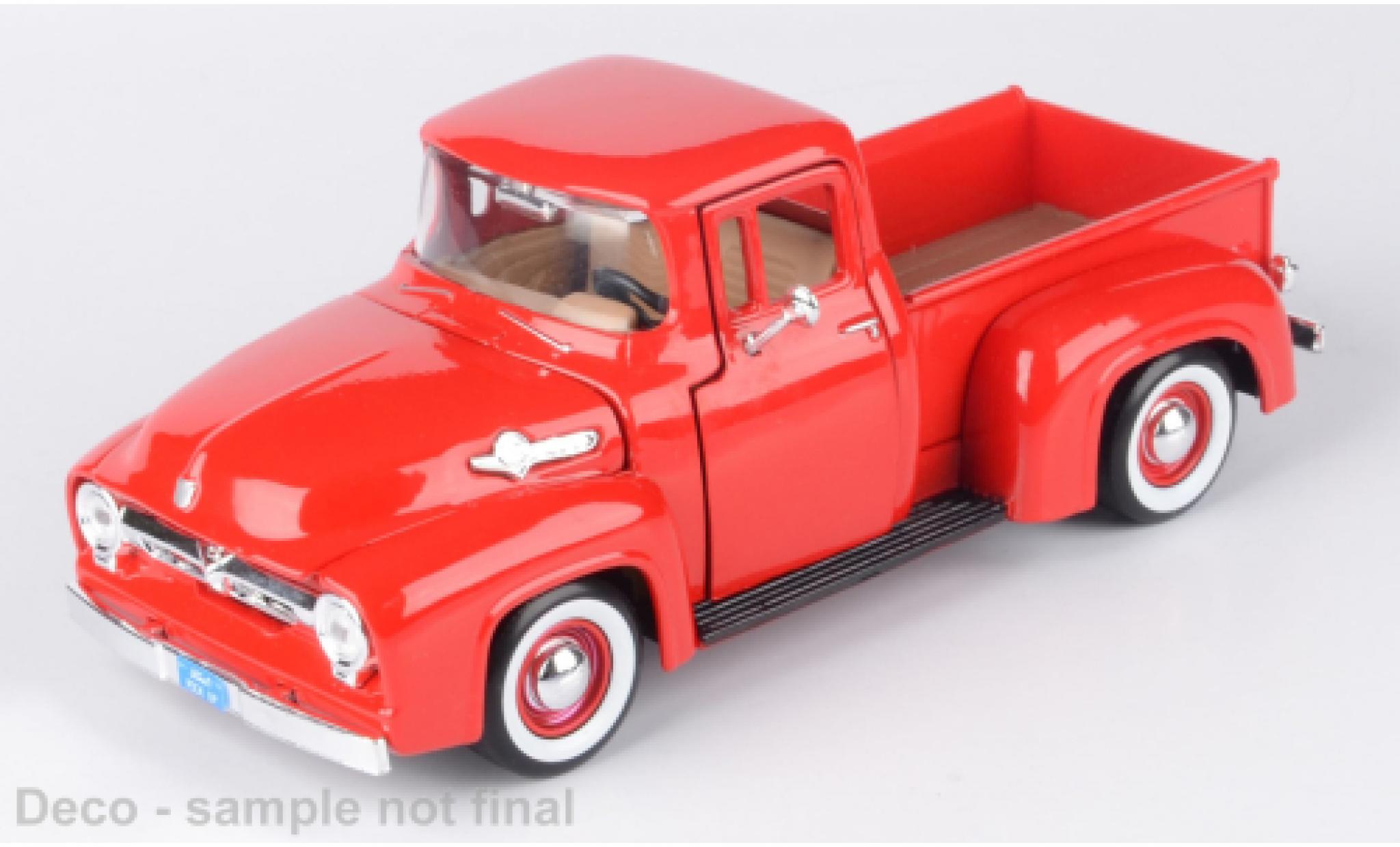 Ford F-1 1/24 Motormax 00 rood 1:24 modelauto