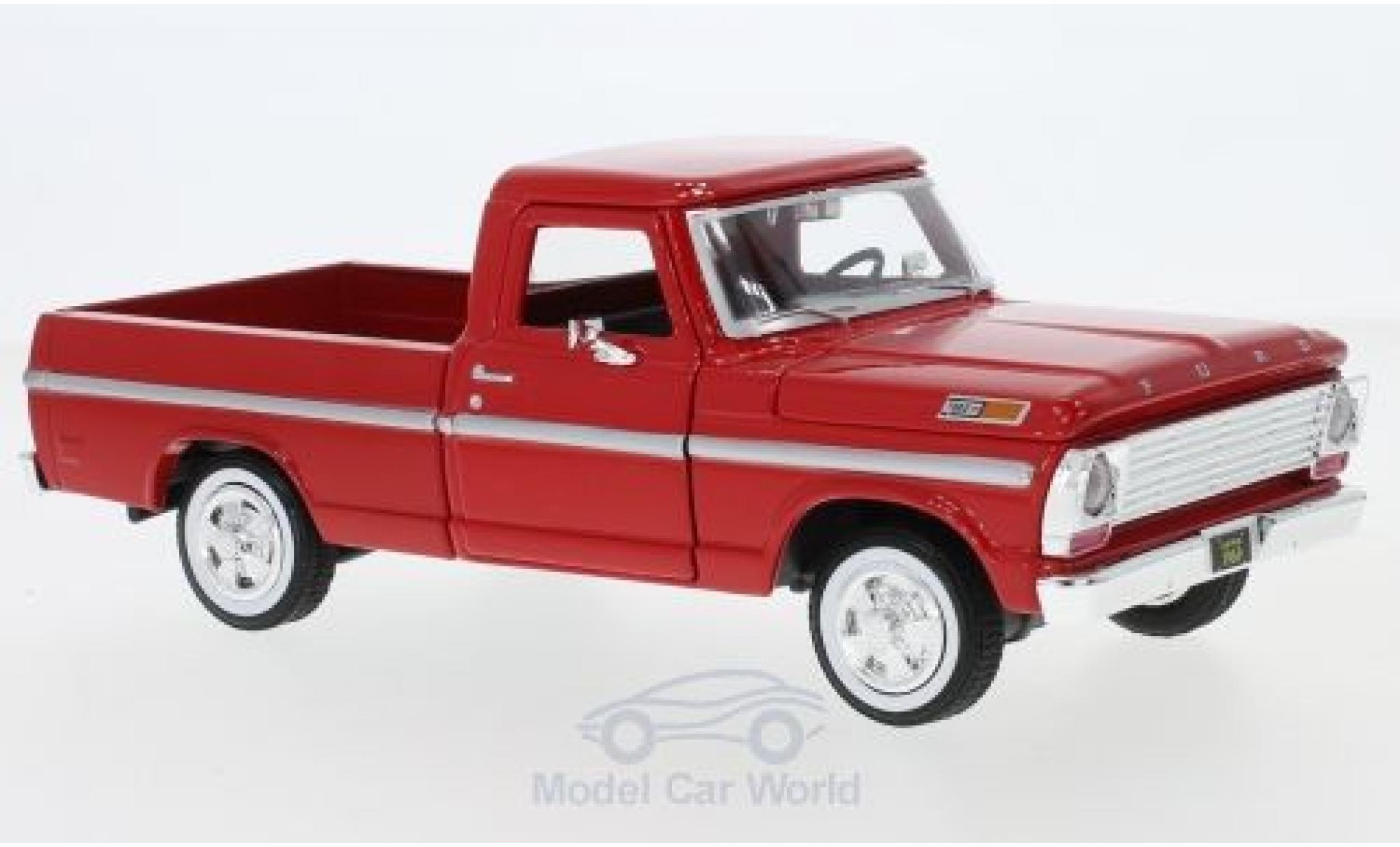 Ford F-1 1/24 Motormax 00 rood 1969 modelauto