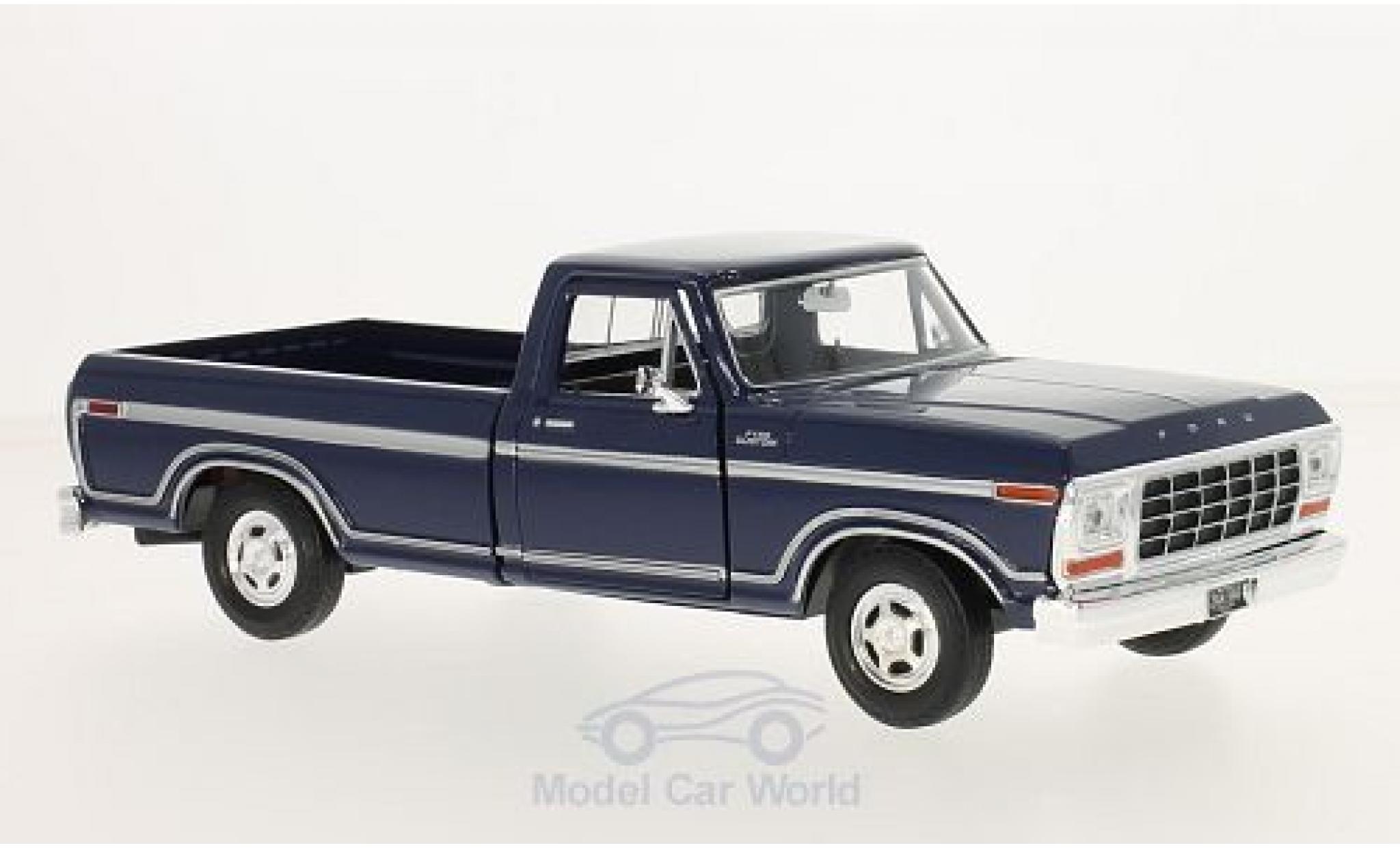 Ford F-1 1/24 Motormax 50 Custom blauw 1979 modelauto