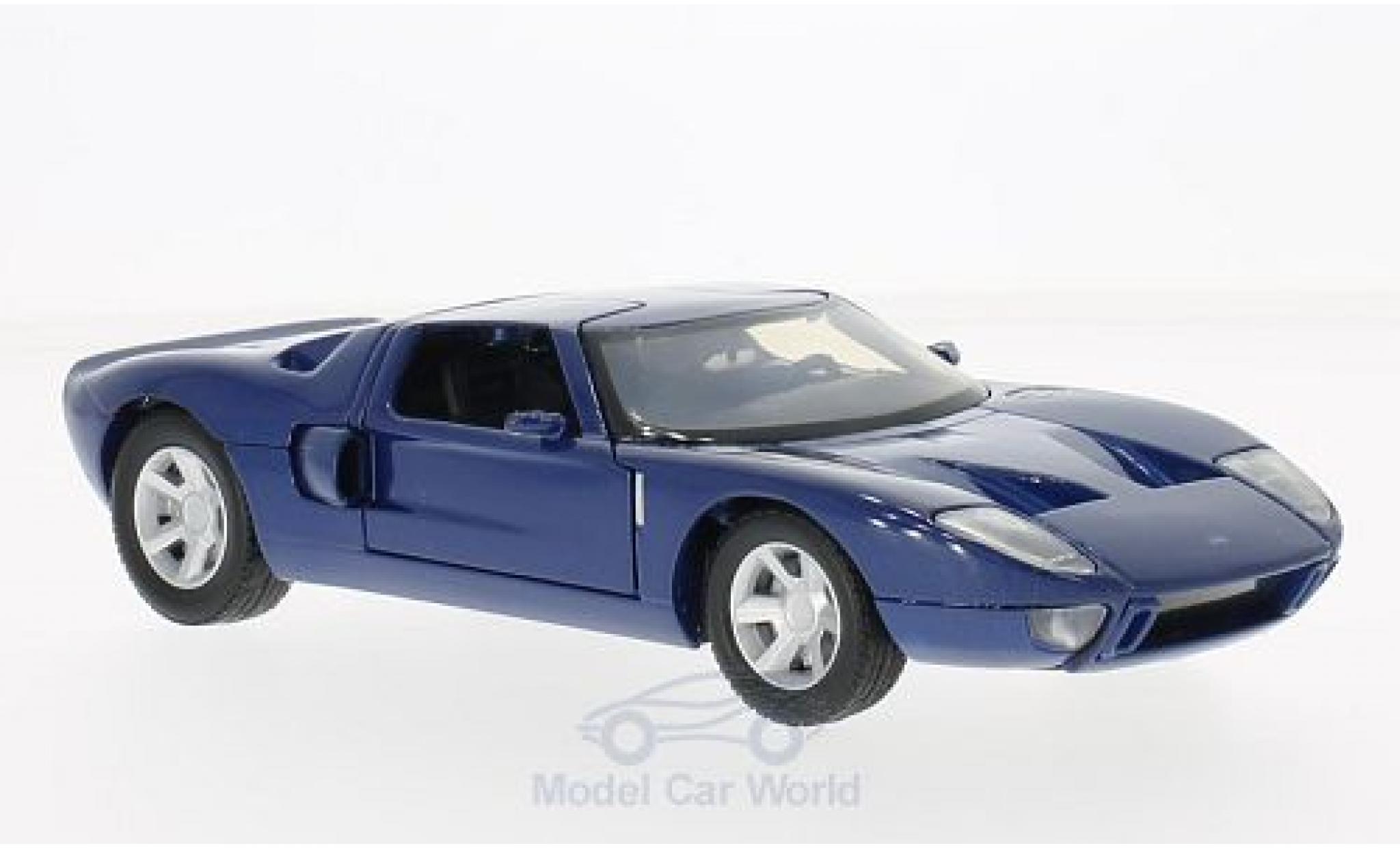 Ford GT 1/24 Motormax Concept blauw modelauto