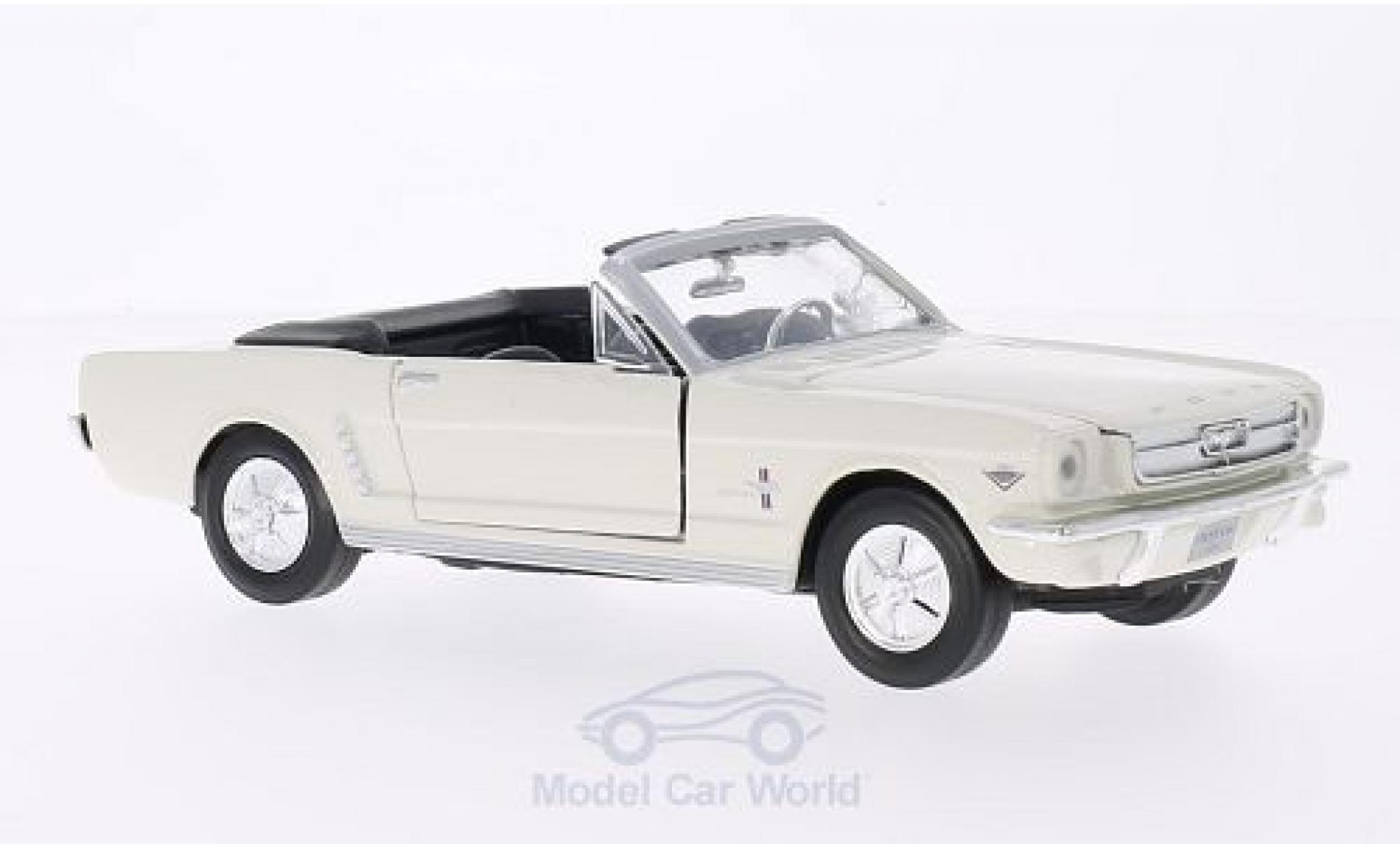 Ford Mustang 1/24 Motormax Cabriolet beige 1964 modelauto