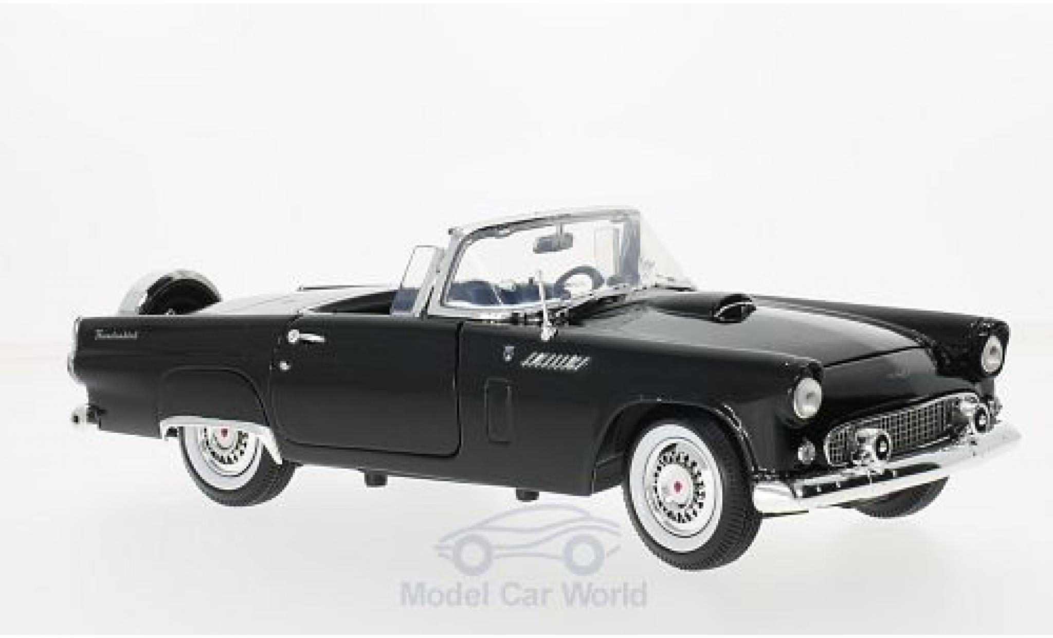 Ford Thunderbird 1956 1/18 Motormax Cabriolet zwart 1956 modelauto