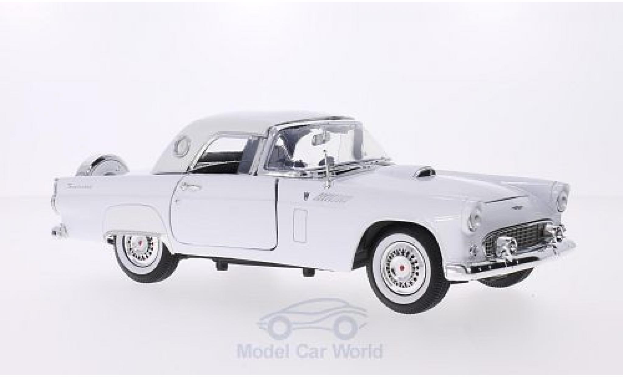 Ford Thunderbird 1/18 Motormax Hardtop wit 1956 modelauto