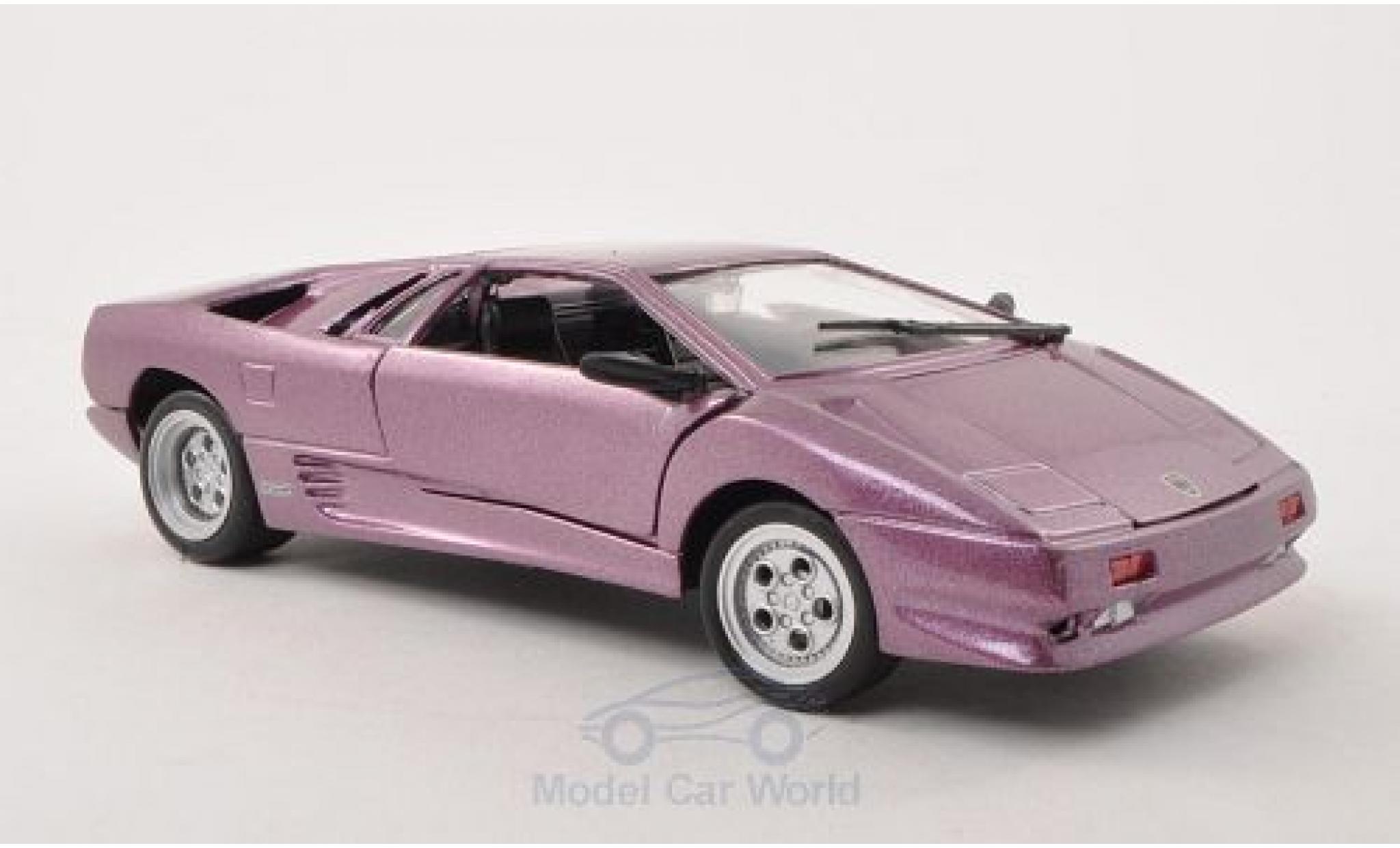 Lamborghini Diablo 1/24 Motormax metallic lila ohne Vitrine modelauto