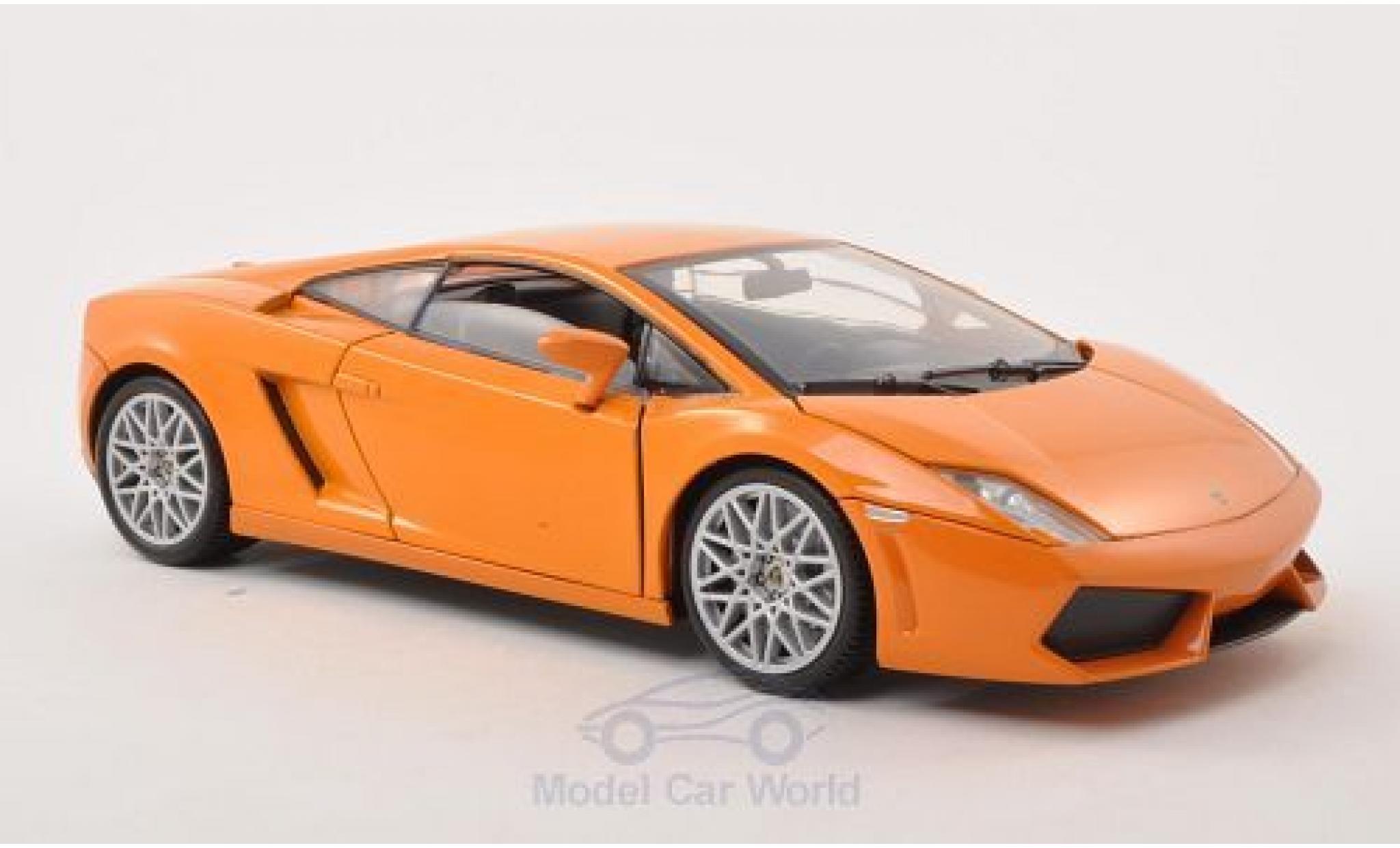Lamborghini Gallardo LP560-4 1/18 Motormax metallic oranje modelauto