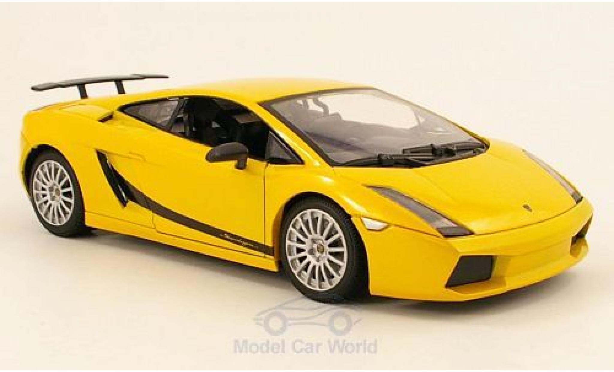 Lamborghini Gallardo Superleggera 1/18 Motormax Superleggera metallic geel modelauto
