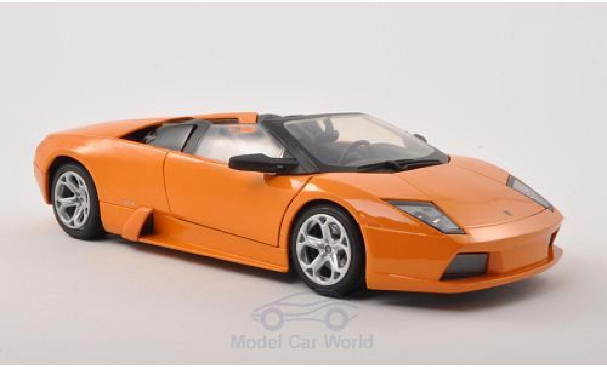 Lamborghini Murcielago Roadster 1/18 Motormax Roadster metallic oranje modelauto
