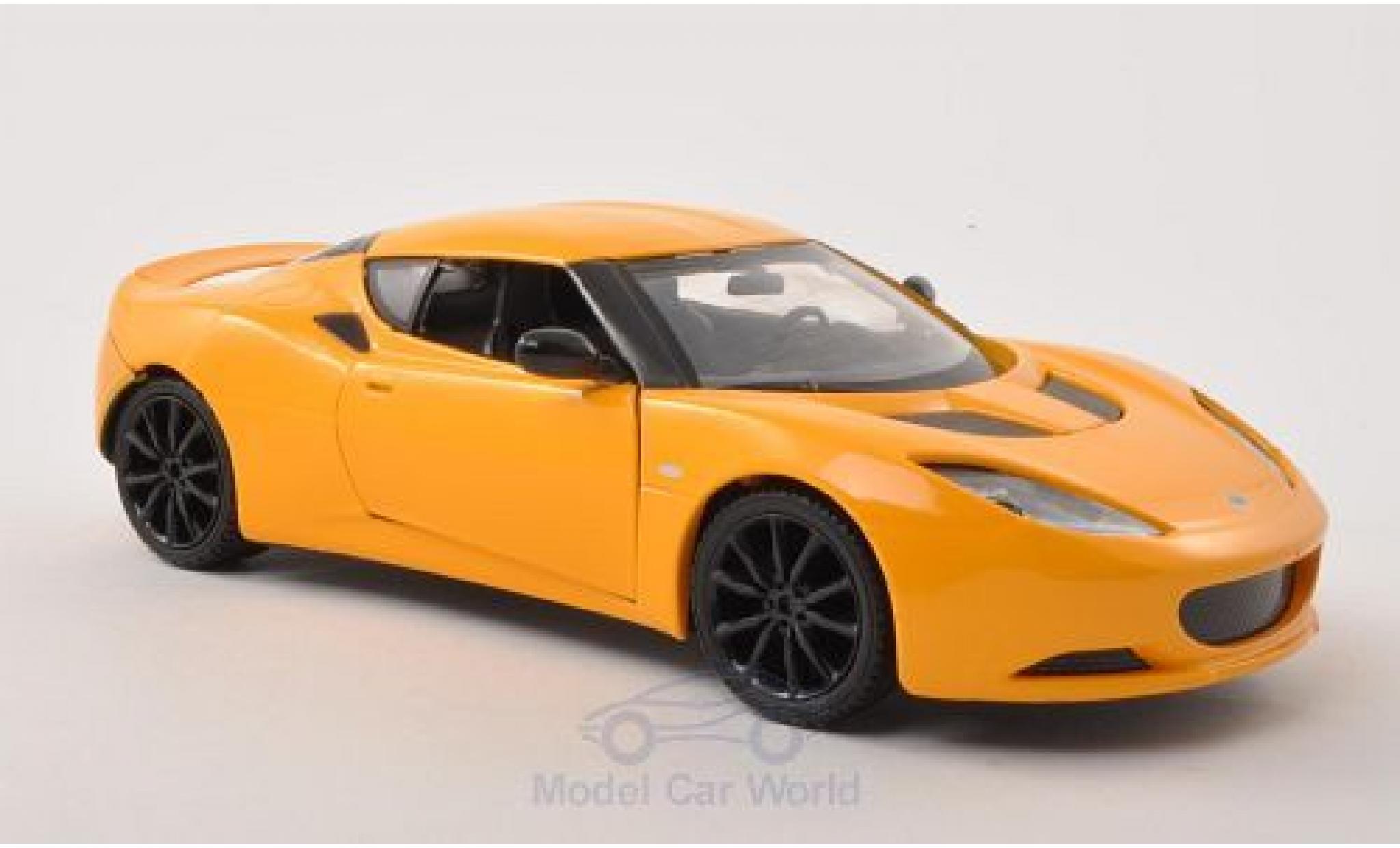 Lotus Evora 1/24 Motormax S geel modelauto