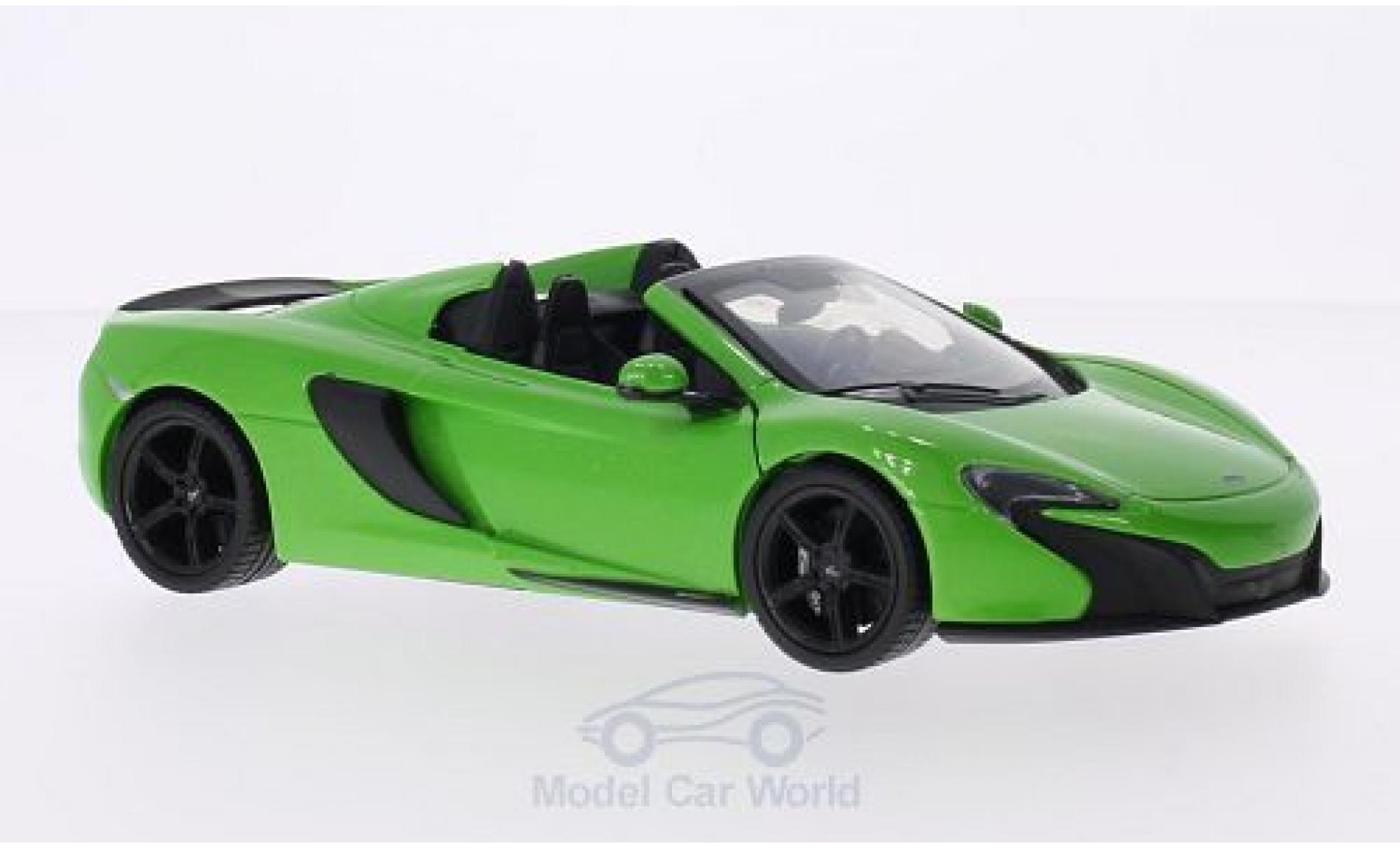 McLaren 650 1/24 Motormax S Spider metallic groen modelauto