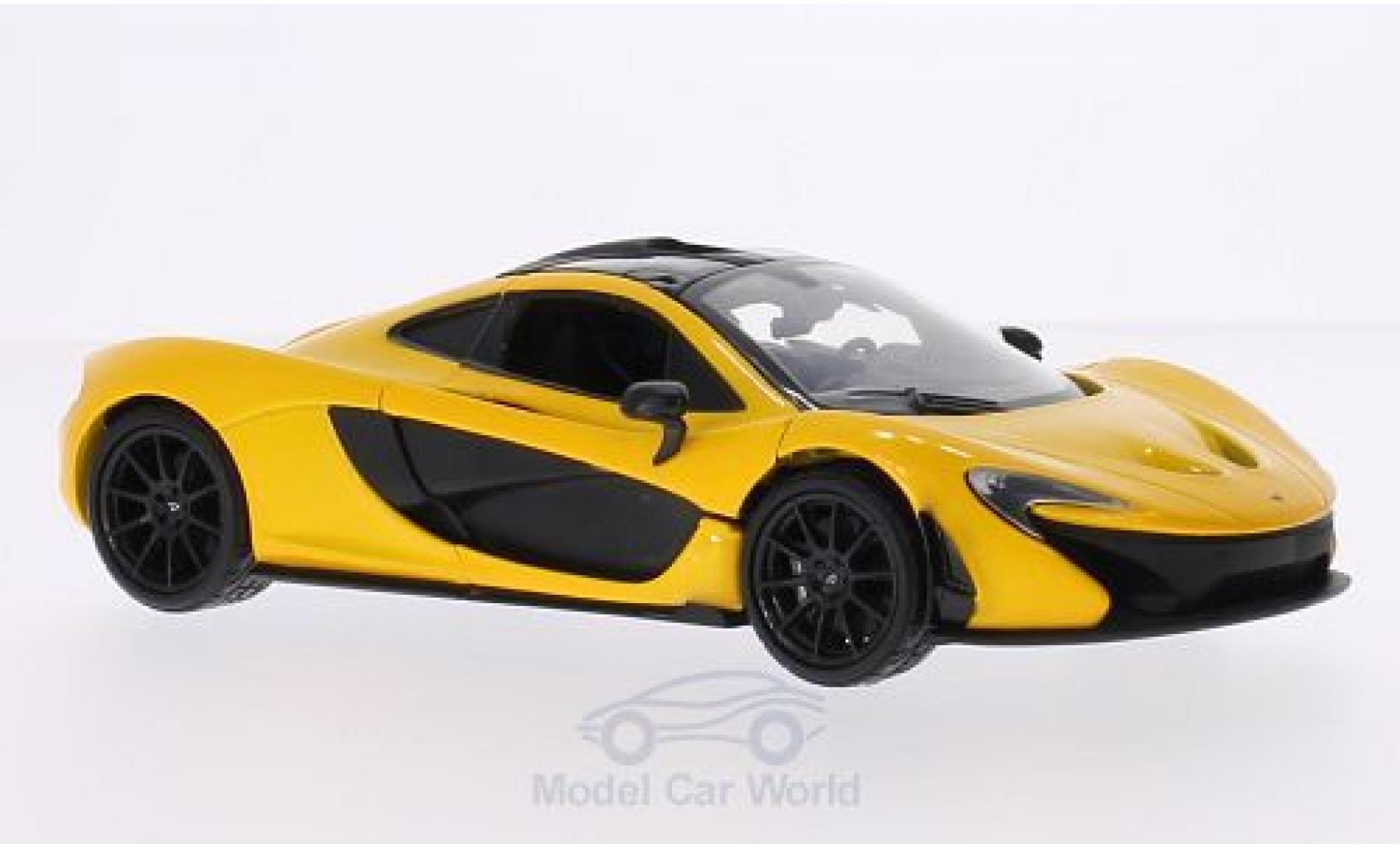 McLaren P1 1/24 Motormax metallic geel/zwart modelauto