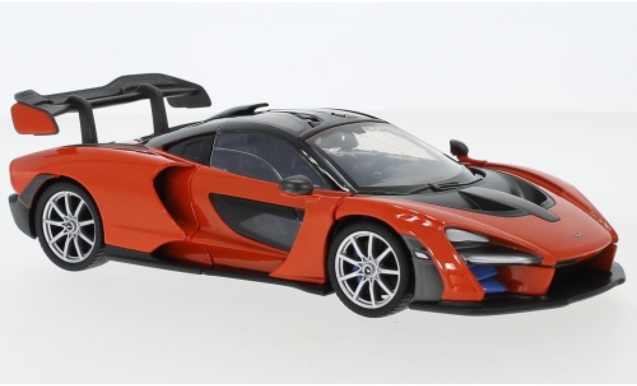 McLaren Senna 1/24 Motormax metallic oranje modelauto