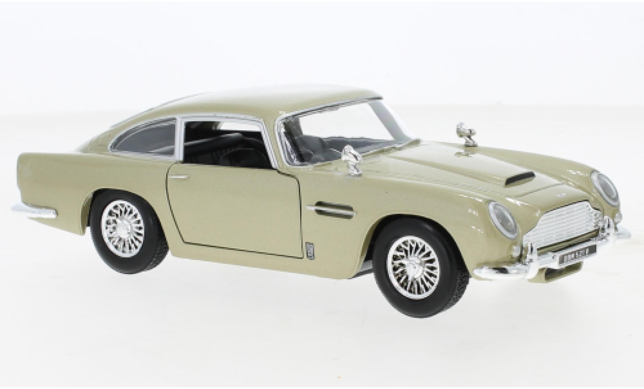 Aston Martin DB5 1/24 Motormax metallic beige RHD modelauto