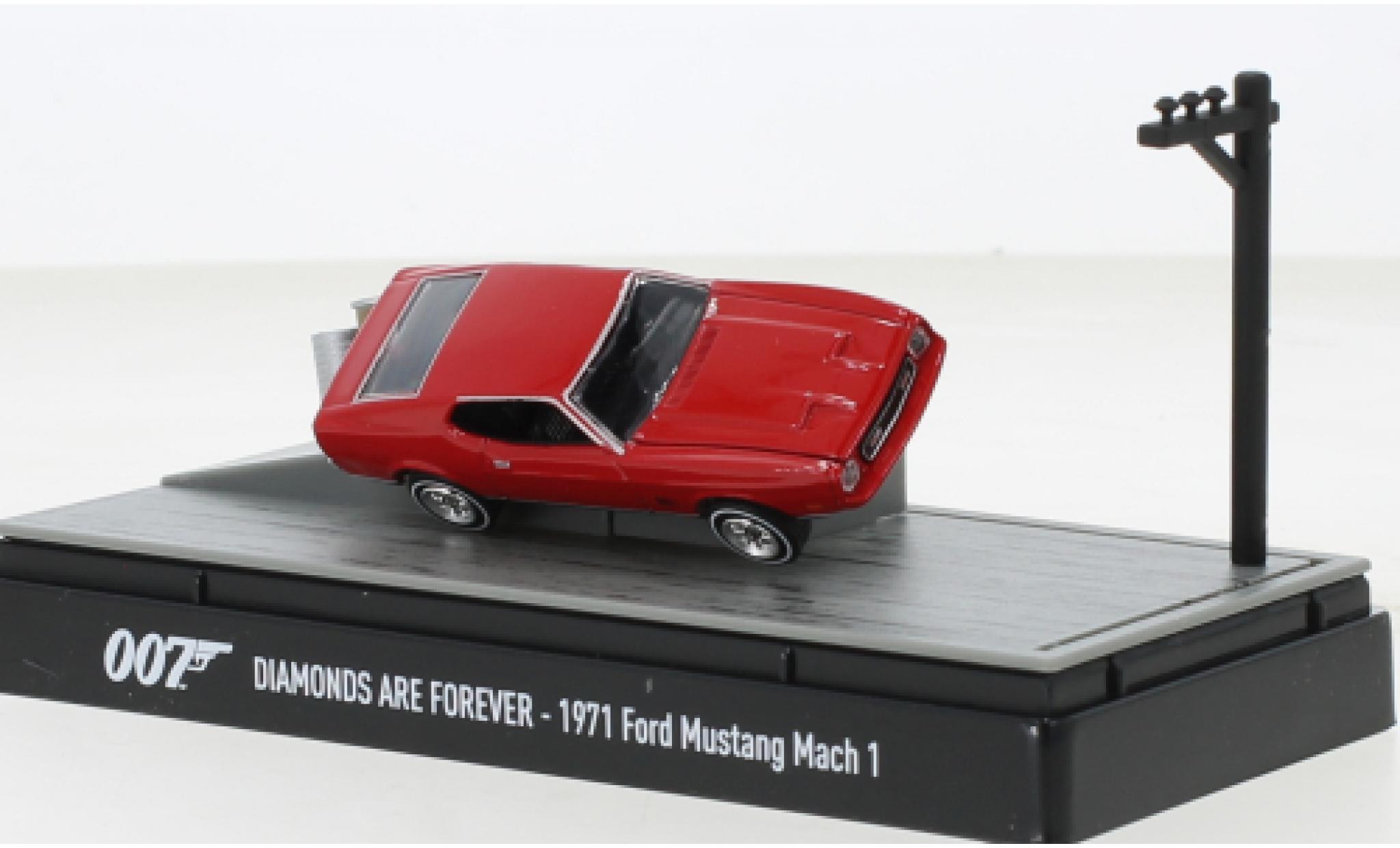 Ford Mustang 1/64 Motormax Mach I James Bond 007 - Diamonds are Forever 1971 modelauto