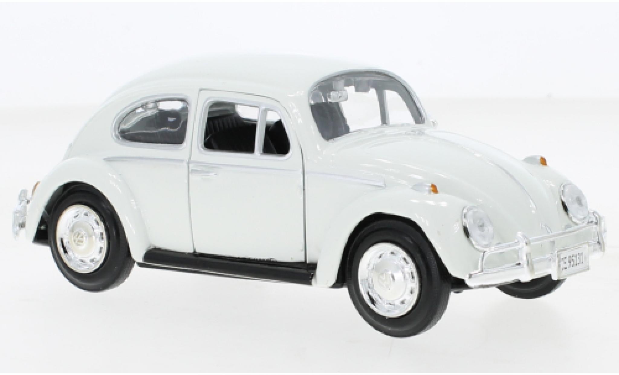 Volkswagen Beetle 1/24 Motormax (K&auml;fer) wit James Bond - On Her Majestys Secret Service 1966 modelauto