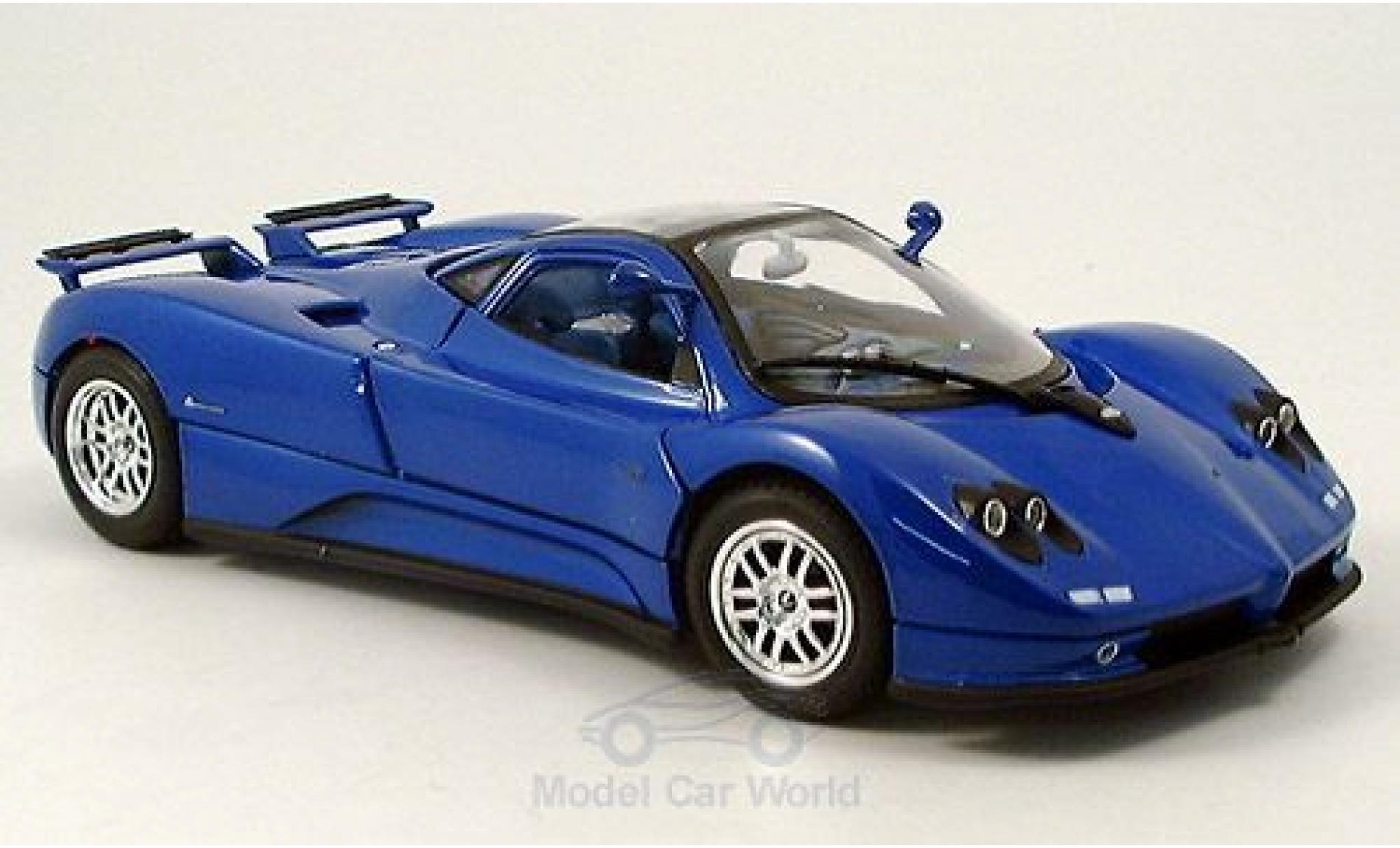 Pagani Zonda C12 1/18 Motormax C12 metallic blauw 2004 modelauto
