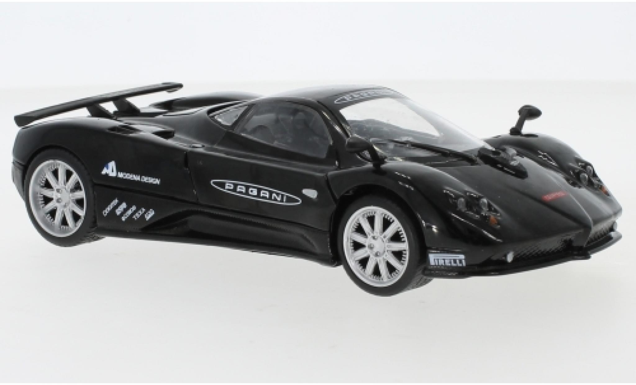 Pagani Zonda 1/24 Motormax F zwart/Dekor Nuerburgring modelauto