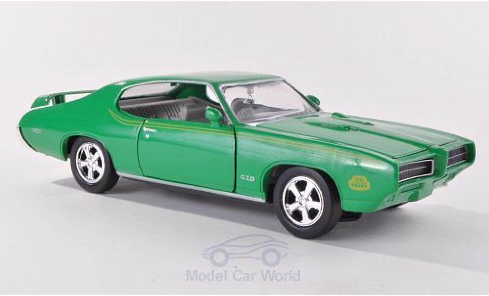 Pontiac GTO 1/18 Motormax Judge groen 1969 modelauto