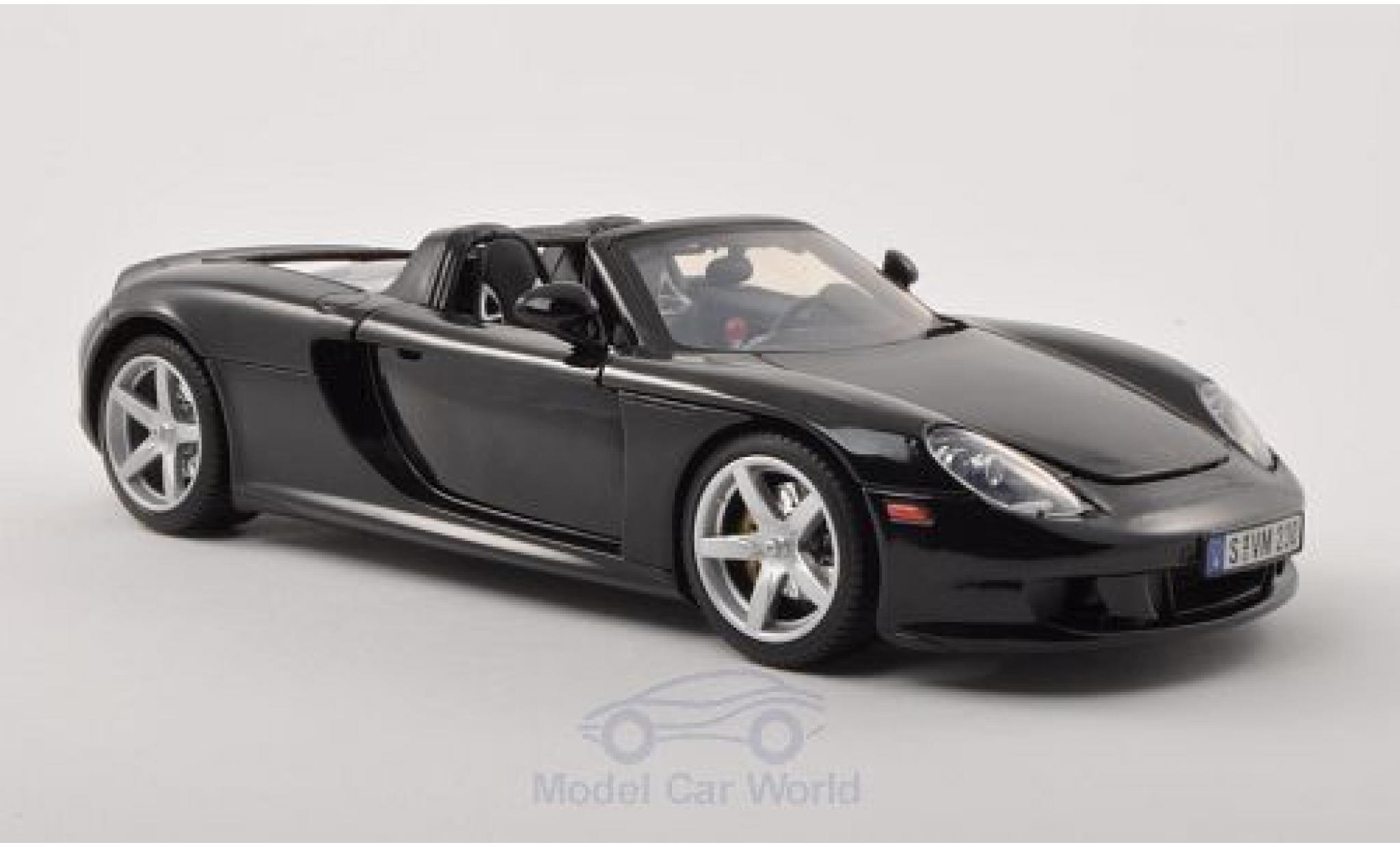 Porsche Carrera GT 1/18 Motormax zwart 2004 modelauto