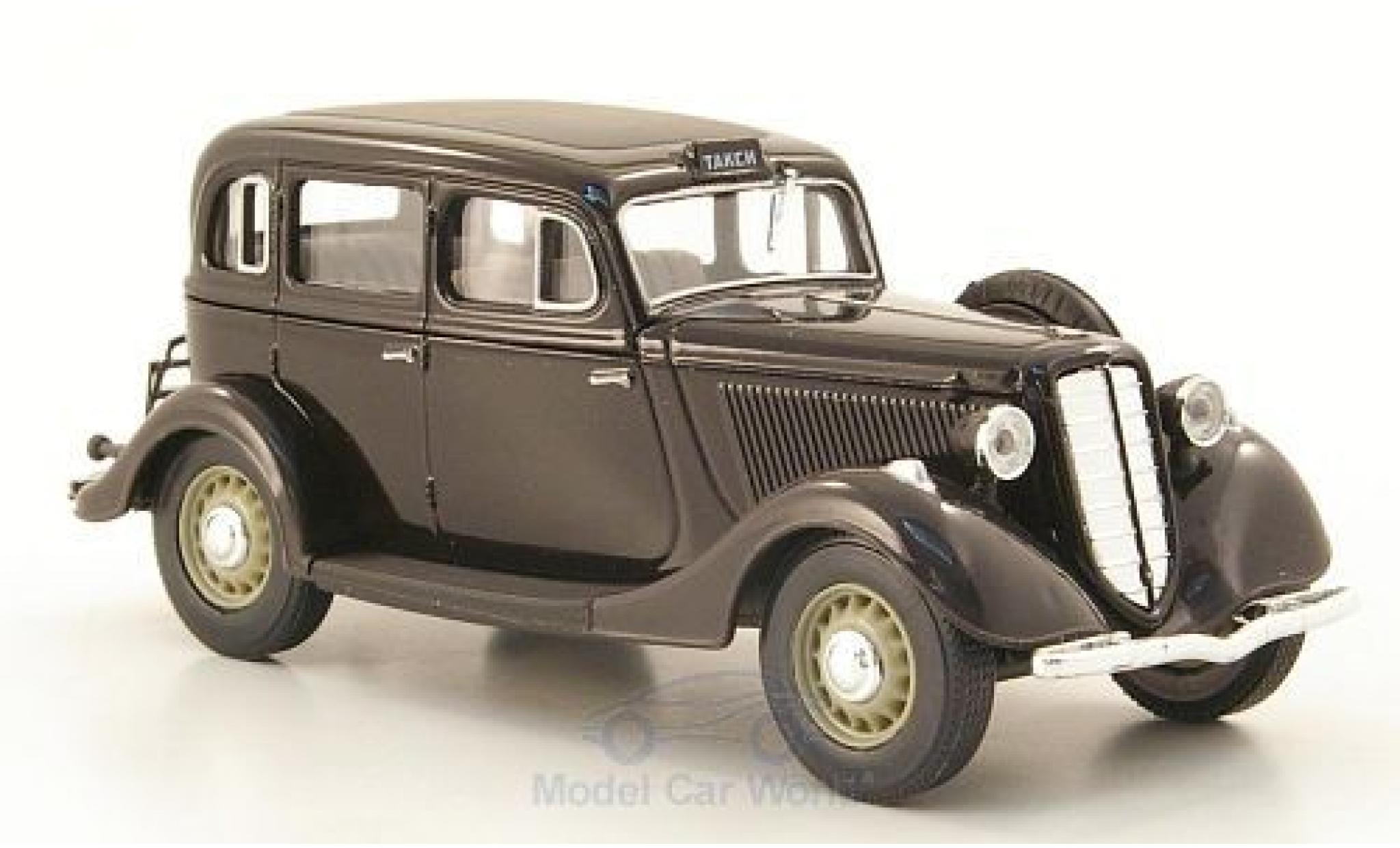 Gaz M1 Taxi 1/43 Nash Avtoprom GAZ zwart Taxi modelauto