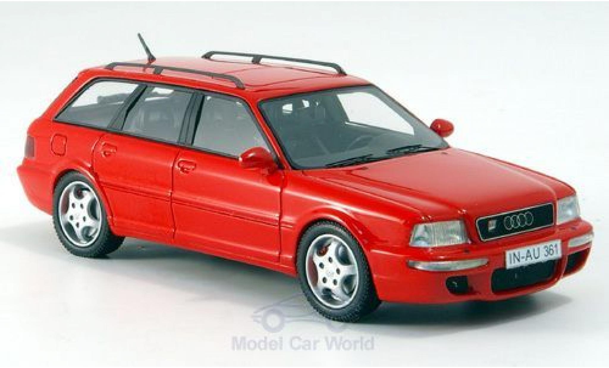 Audi RS2 1/43 Neo rood 1994 modelauto