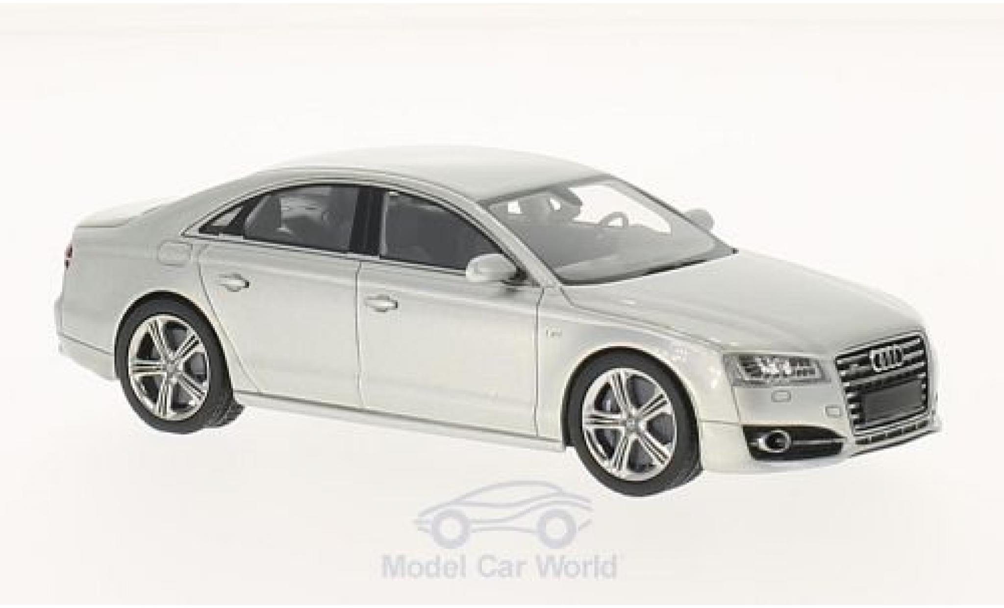 Audi S8 1/43 Neo PA metallic grijs 2014 modelauto
