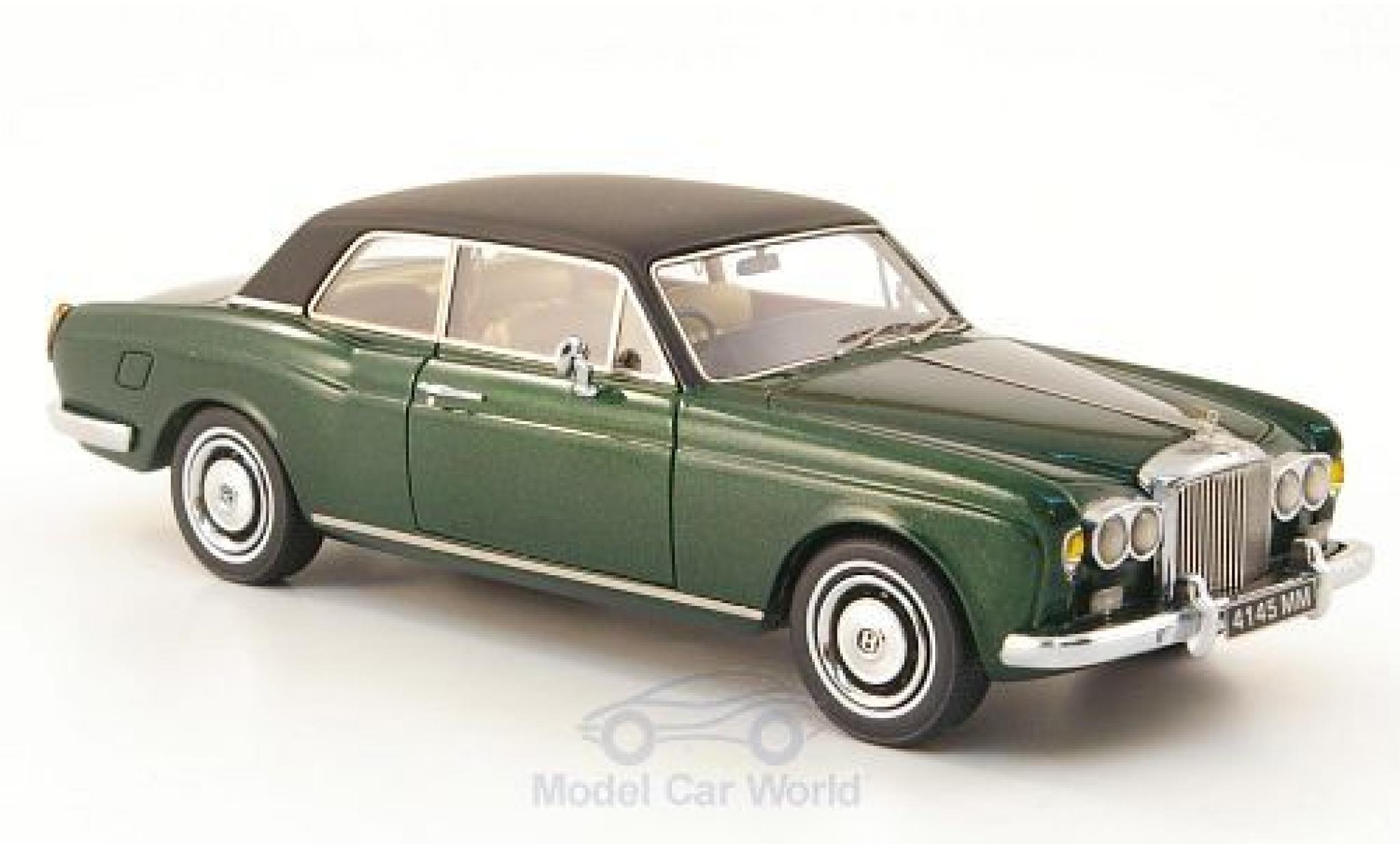 Bentley Corniche 1/43 Neo FHC metallic groen/matt-zwart RHD 1971 modelauto