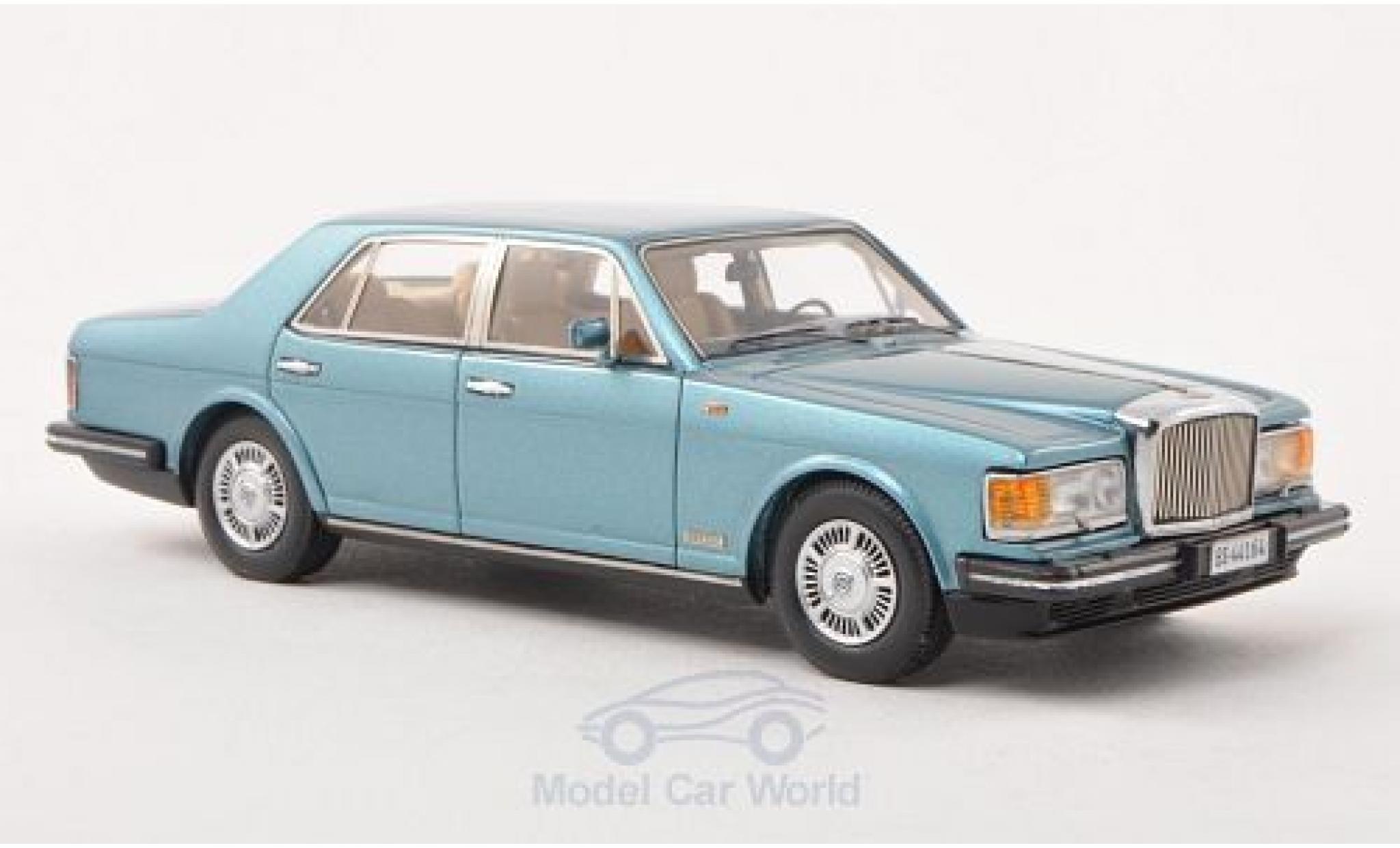 Bentley Mulsanne 1/43 Neo metallic blauw 1980 modelauto
