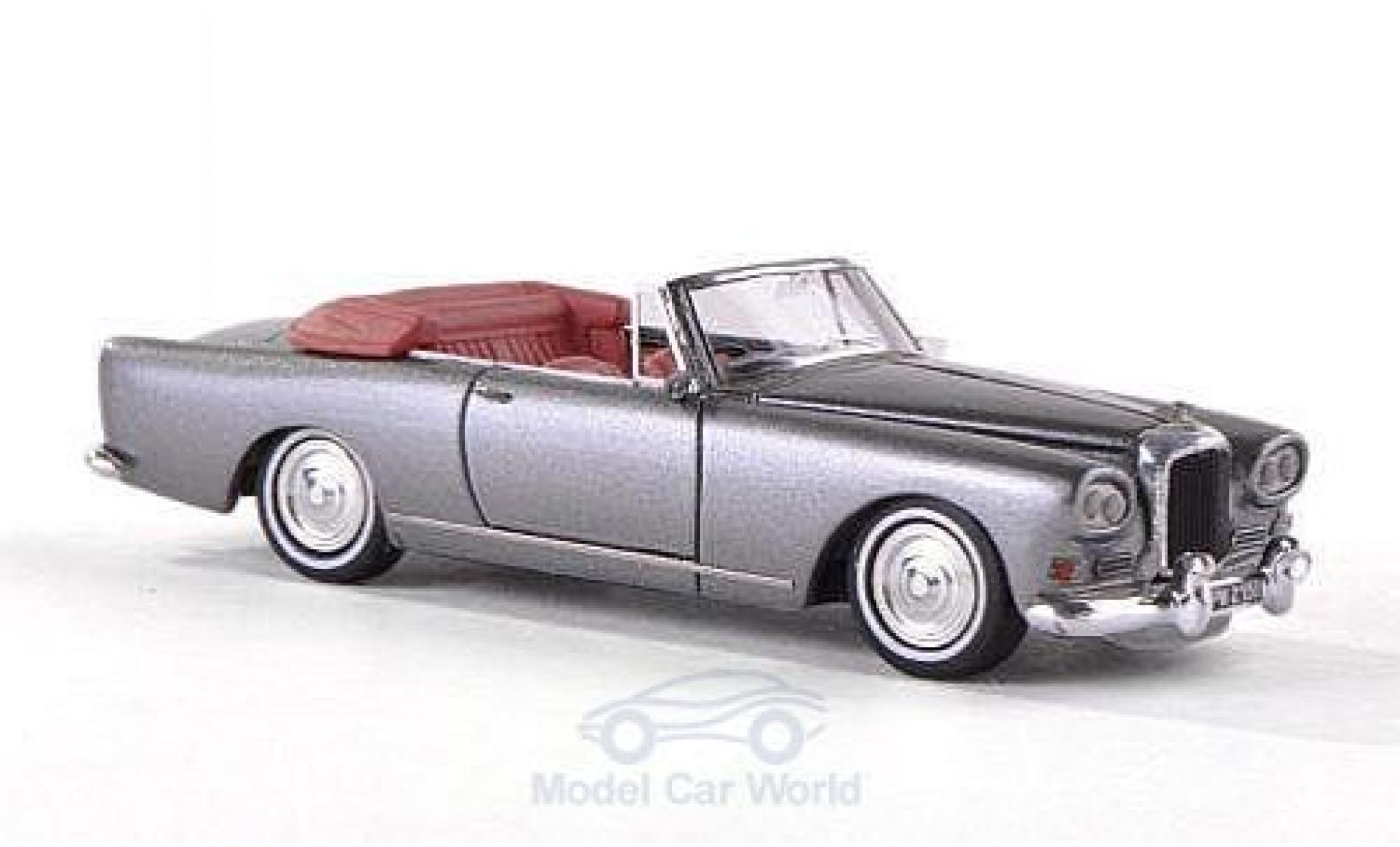 Bentley S3 1/87 Neo SIII Continental Mulliner Park Ward Drophead Coupe metallic grijs 1963 Mulliner Park Ward Drophead Coupe modelauto